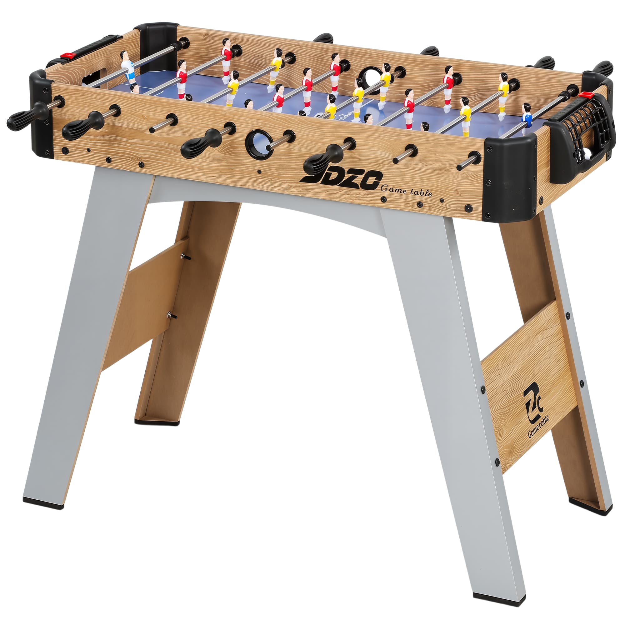 SPORTNOW Baby-foot : Mini table de 89 cm, 2 Marqueurs Manuels, Violet
