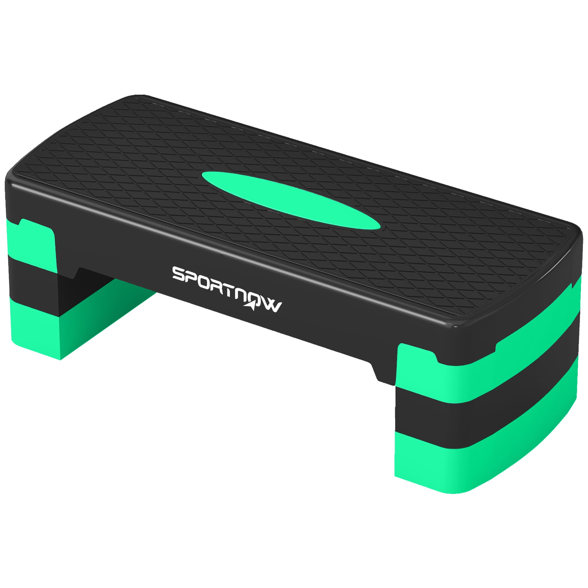 SPORTNOW Stepper aérobique réglable, hauteur 10/15/20cm avec rehausseurs
