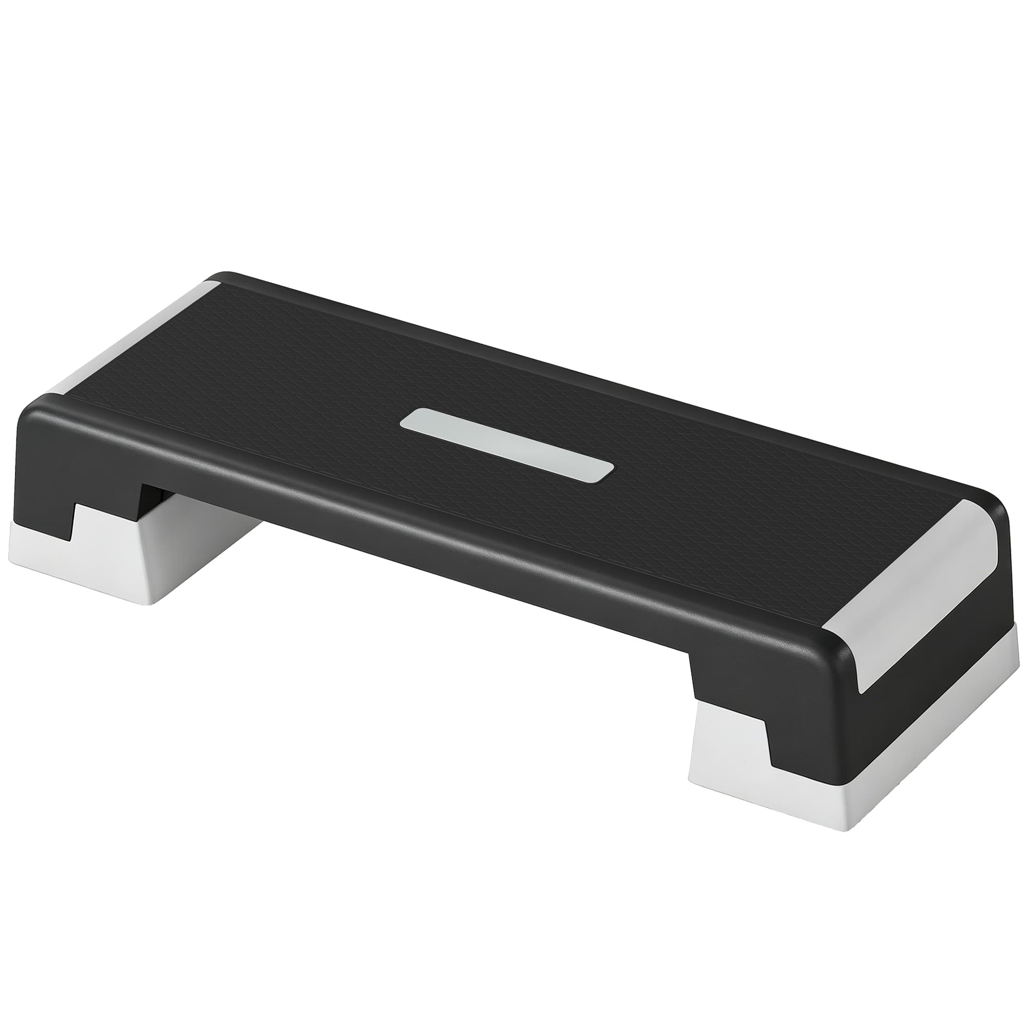SPORTNOW Step d'aérobic pour fitness avec hauteur réglable 15/20/25 cm, charge 250 kg, pour maison et salle de sport, noir
