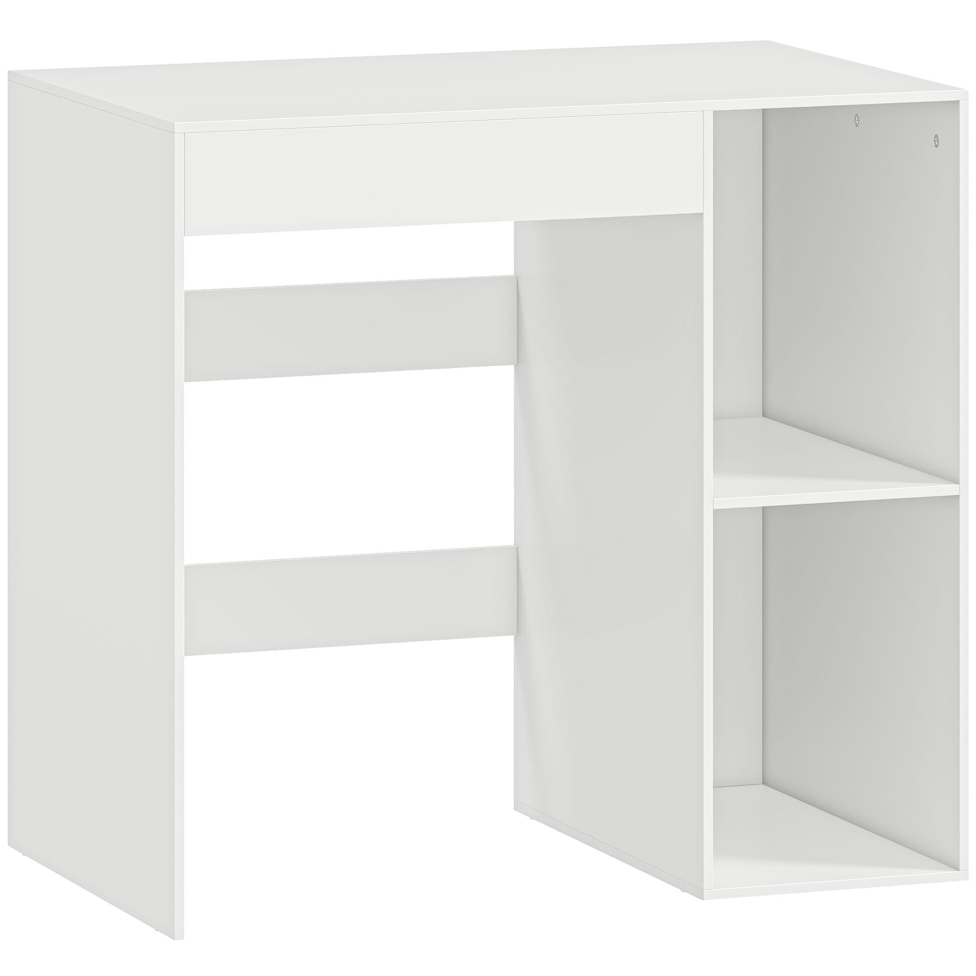 HOMCOM Meuble machine à laver, armoire machine a laver et sèche-linge avec 2 compartiments ouverts, 96 x 60 x 90,5 cm, blanc