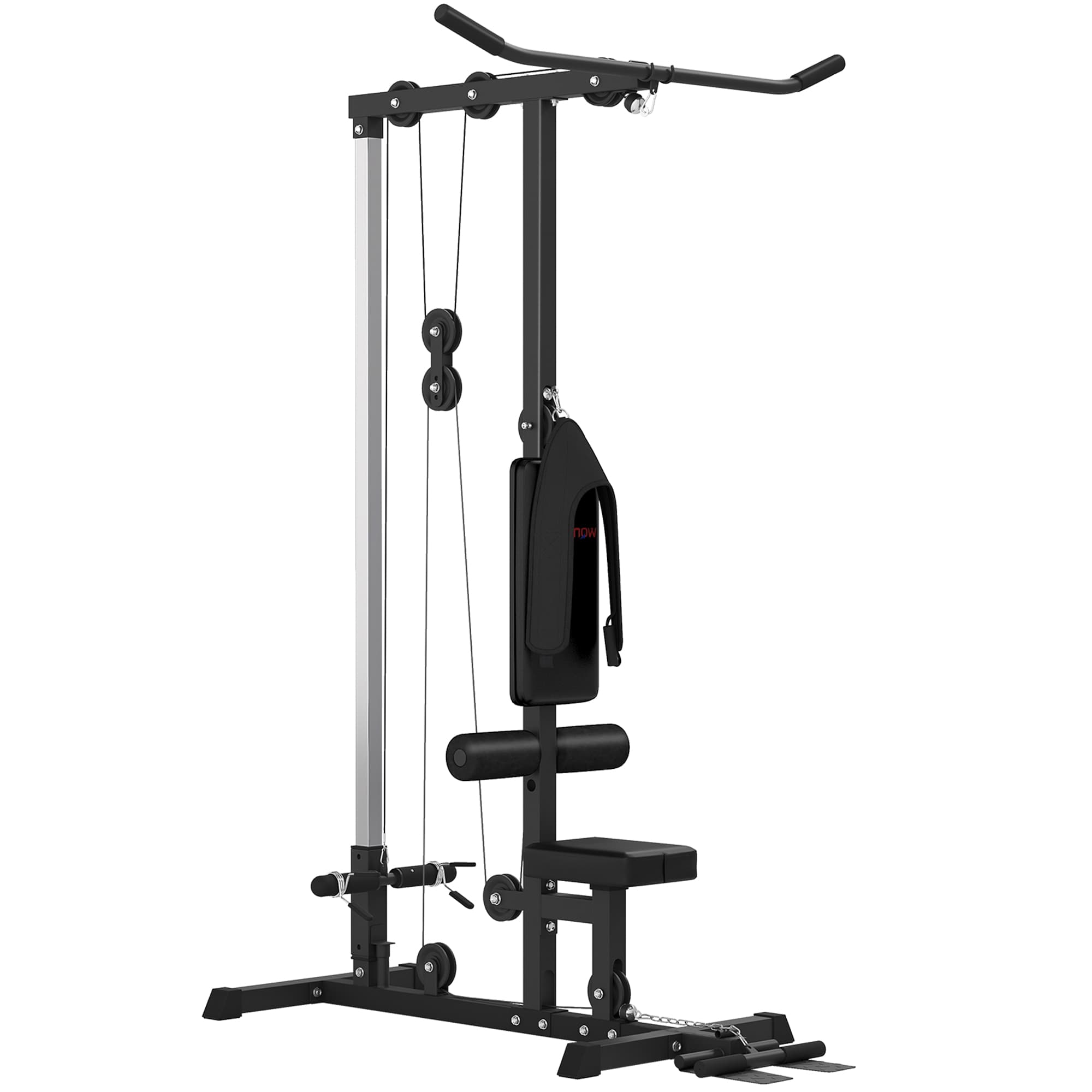 SPORTNOW Station de musculation Station à Poulie, tirage poitrine - lat pulldown machine - banc de musculation Musculation