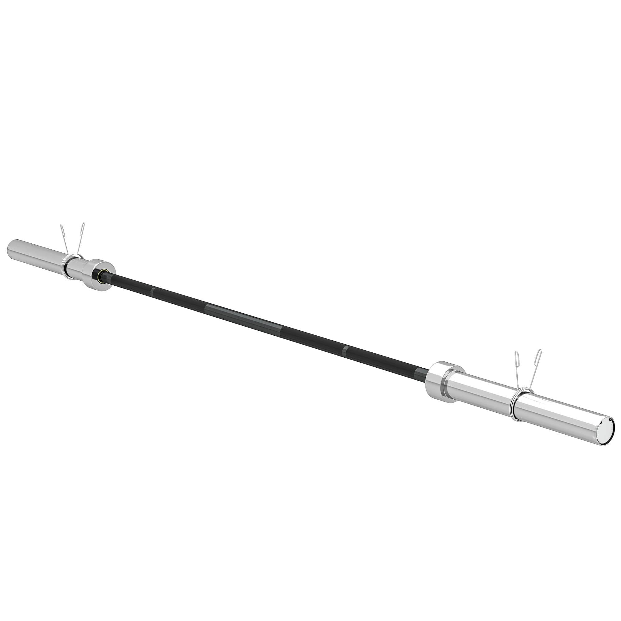 SPORTNOW Barre d'haltères en acier 180 cm Ø50 mm avec 2 pinces Charge 200 kg Barre de musculation pour disques Ø5 cm Fitness