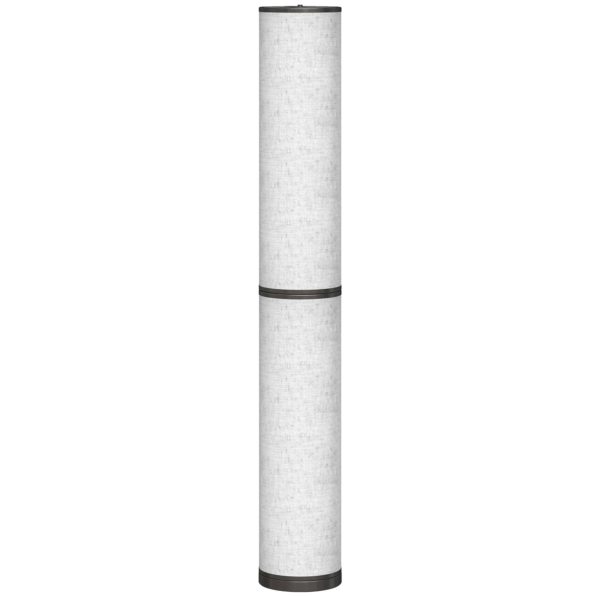 HOMCOM Lampadaire LED, lampadaire sur pied salon à intensité variable, télécommande magnétique, Ø 20 x 135 cm, beige