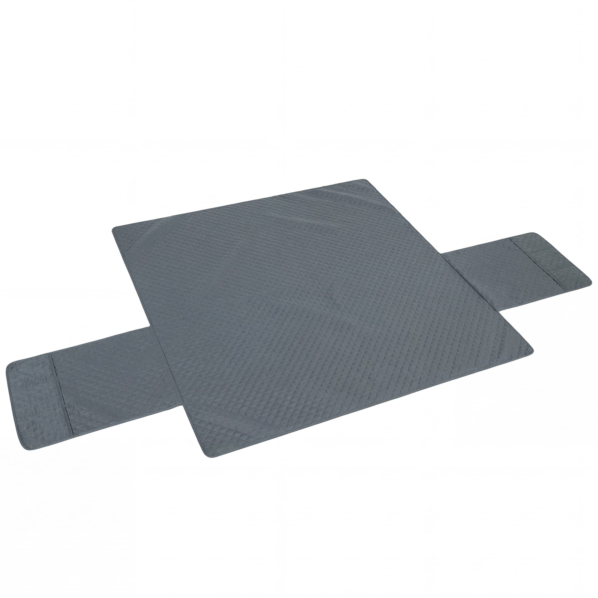 PawHut Housse de Canapé Protecteur de Meubles 3 Places Imperméable Anti-glisse avec Poches de Rangement Gris
