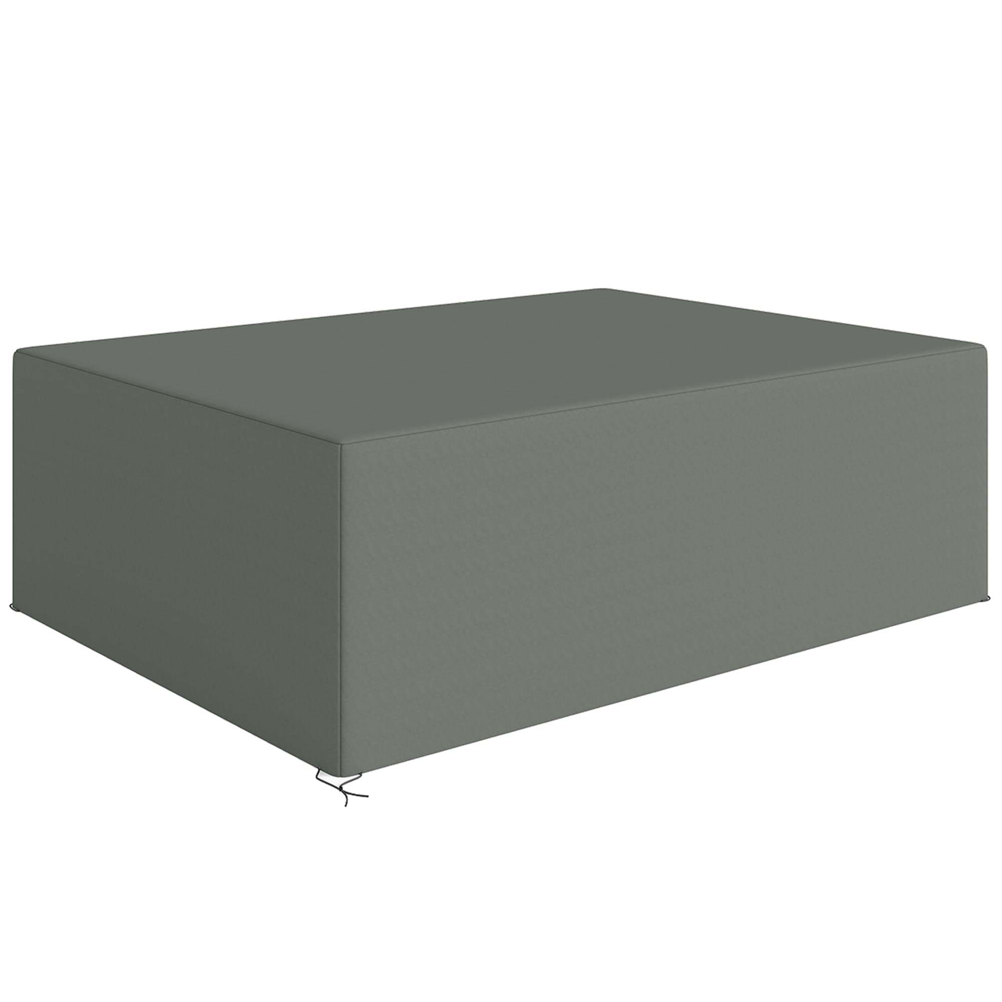 Outsunny Housse de meubles de jardin, housse salon de jardin imperméables coupe-vent et anti-UV, 275 x 205 x 90 cm, gris