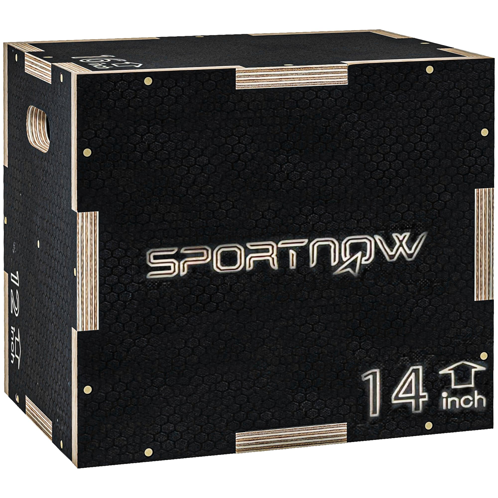 SPORTNOW Box Jump pliométrie 3 en 1 boîte à saut musculation fitness & crossfit pour box training en bois, 30,5/35,5/40,5H cm