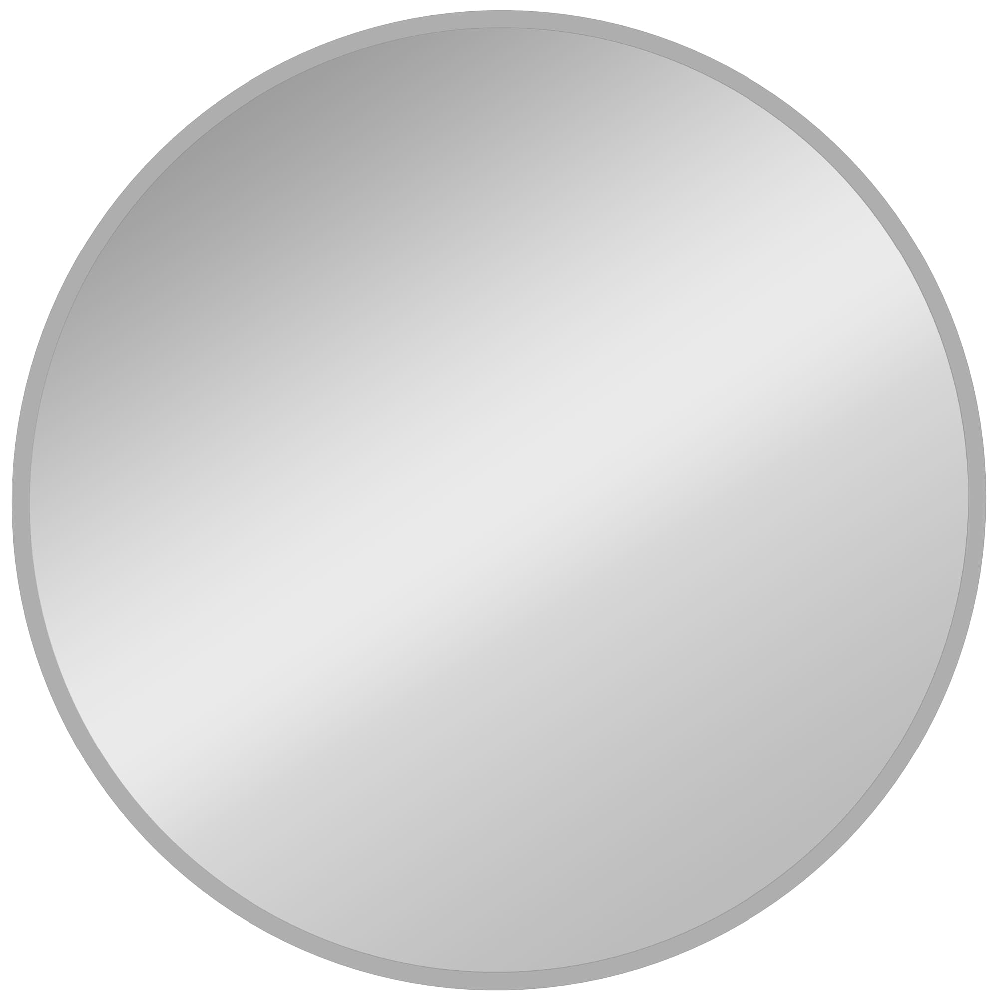 HOMCOM Miroir mural, design moderne, 61 x 61 cm, argent