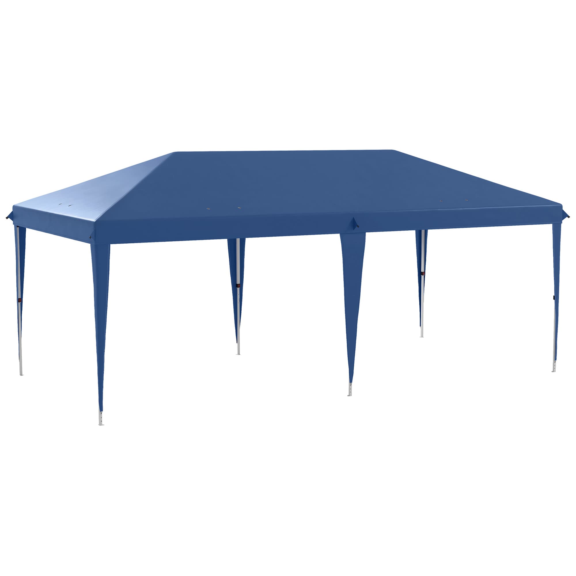 Outsunny Tonnelle de jardin tonnelle pliante pop-up sac inclus acier époxy oxford haute densité 6 x 3 m bleu