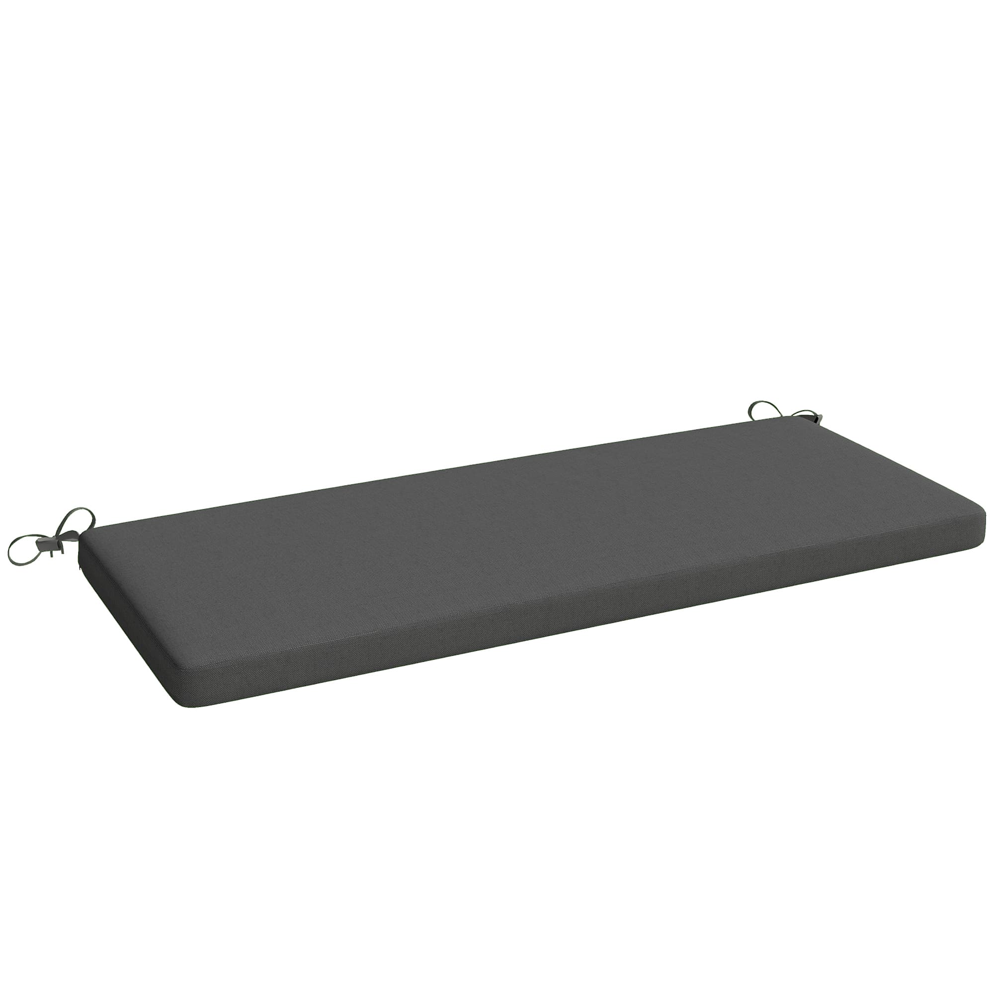 Outsunny Coussin de banc, coussin pour Banc de Jardin extérieur intérieur housse amovible, 110 x 46 x 6,5 cm, gris foncé