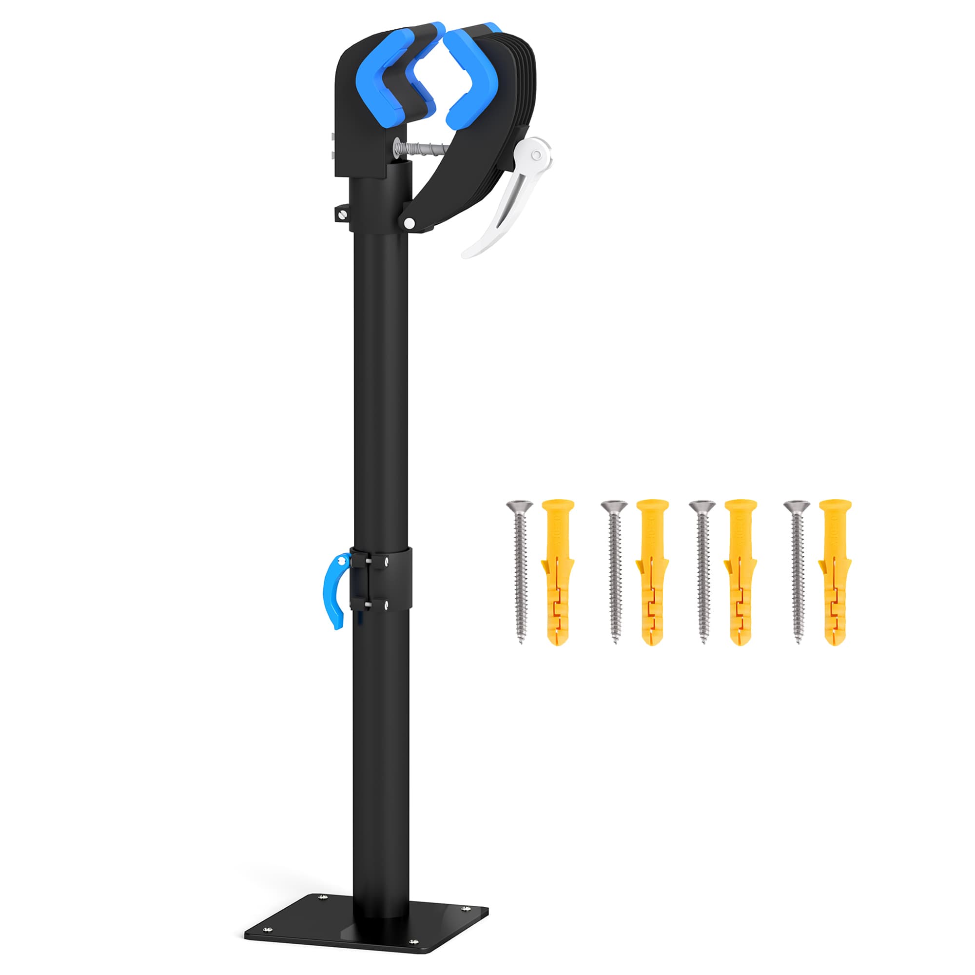 HOMCOM Support de réparation de vélo réglable en hauteur, pince rotative 360°, charge max. 25kg, 41-60x13x13cm, noir