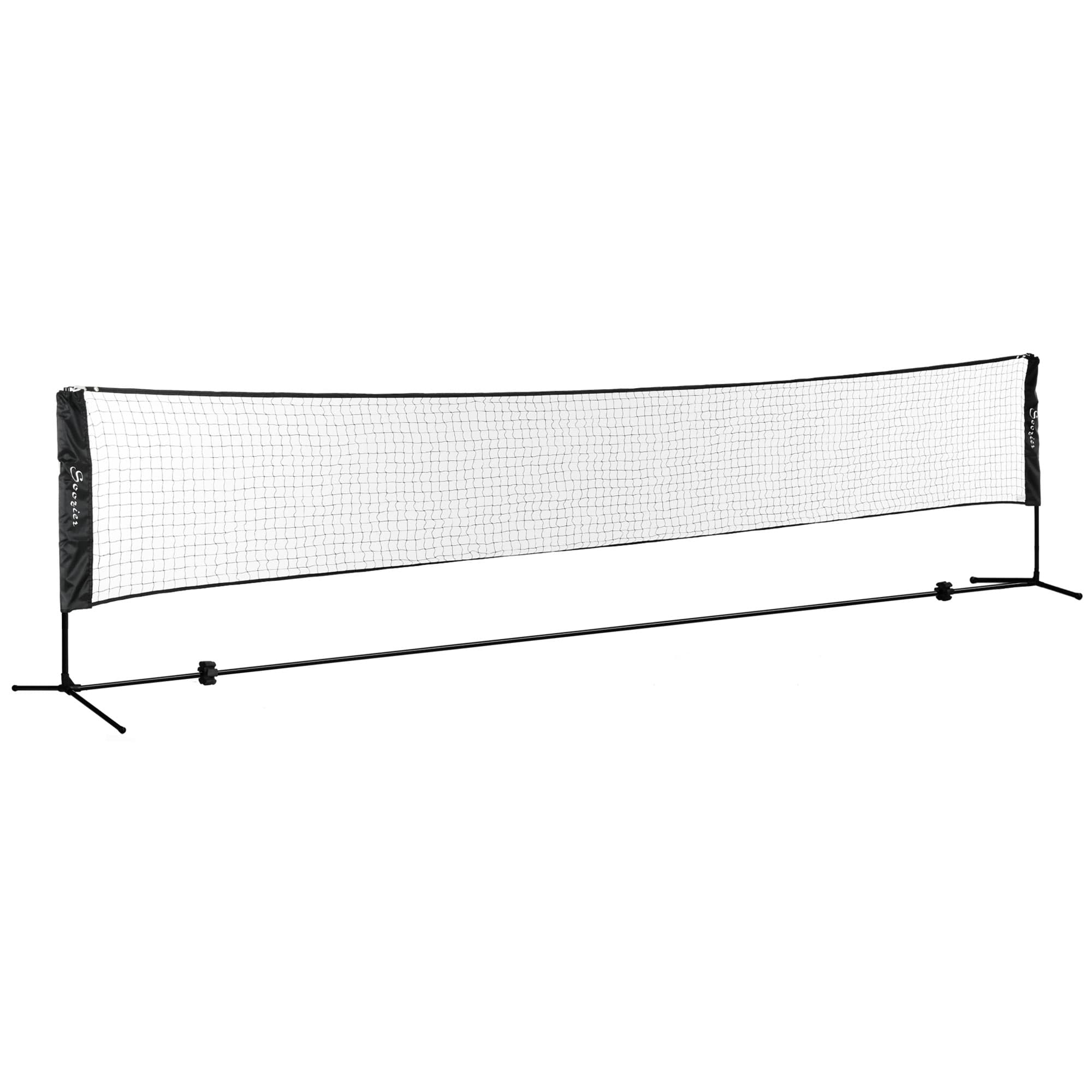 SPORTNOW Ensemble set complet de badminton, pickleball et volleyball, 3 en 1, jeux sport extérieur avec filet hauteur réglable