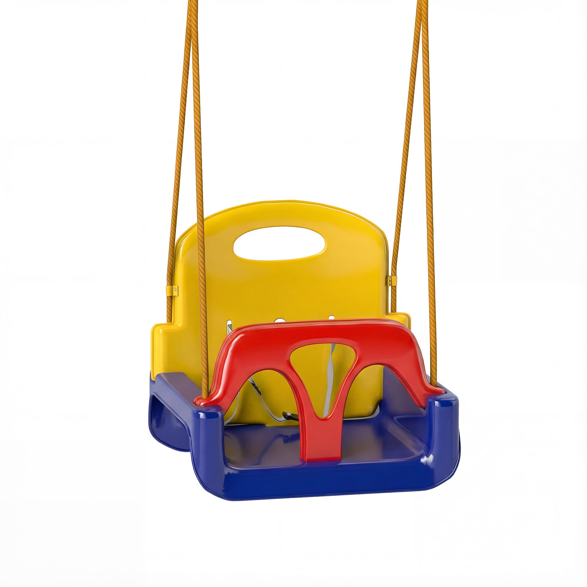 Outsunny Balançoire siège 3 en 1 évolutif pour enfant avec dossier et barre en T amovibles intérieur extérieur hauteur ajustable