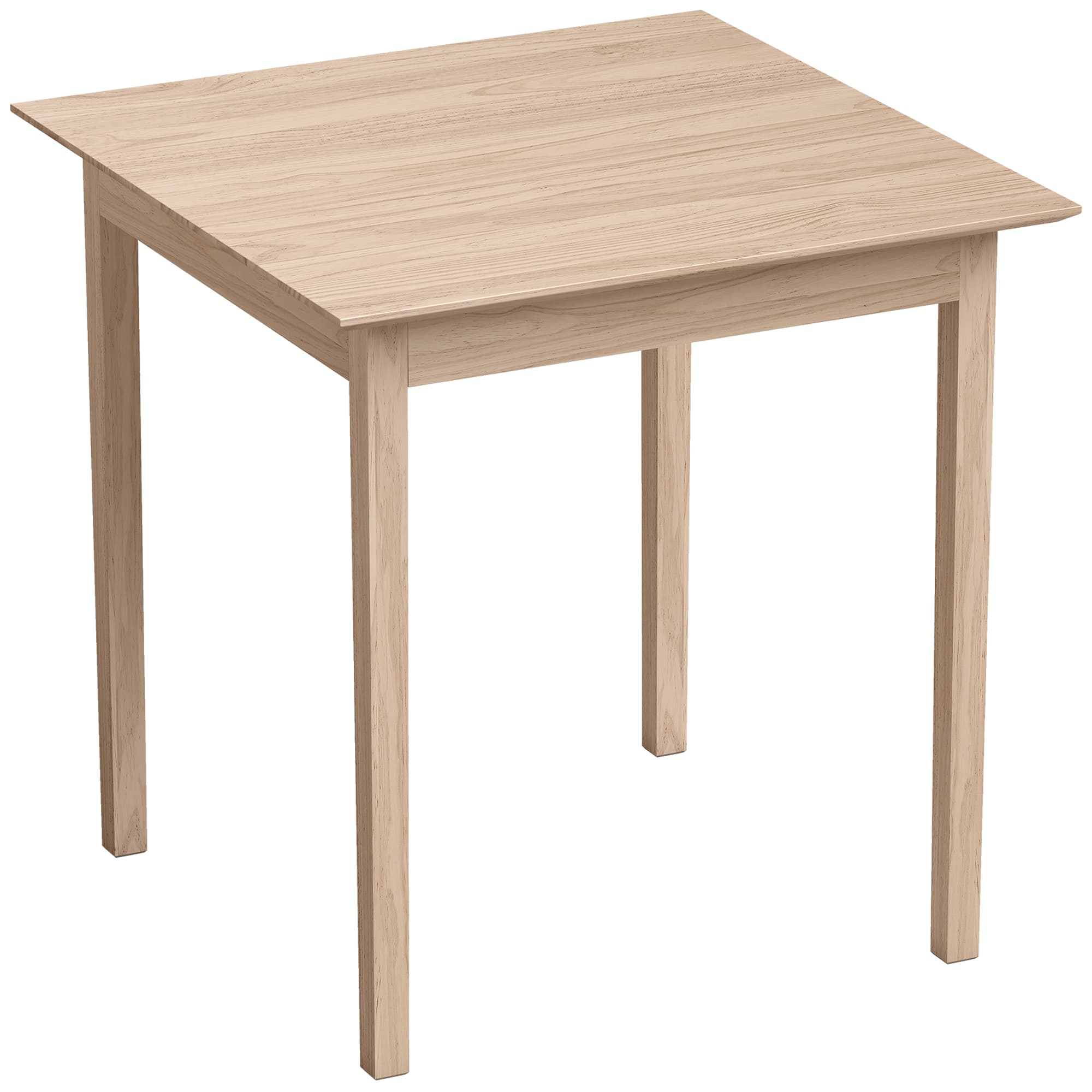 HOMCOM Table de cuisine Table à manger Table carrée, design moderne, 75 cm x 75 cm x 76 cm, Bois naturel