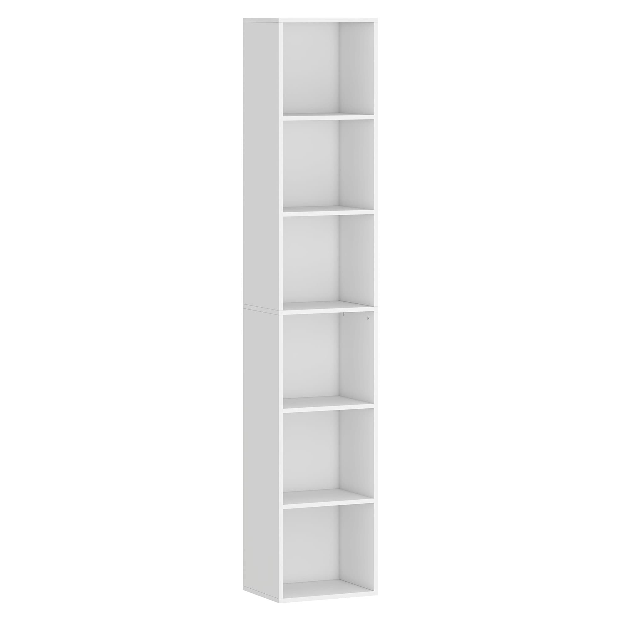 HOMCOM Bibliothèque 6 étagères, Étagère autoportante pour salon