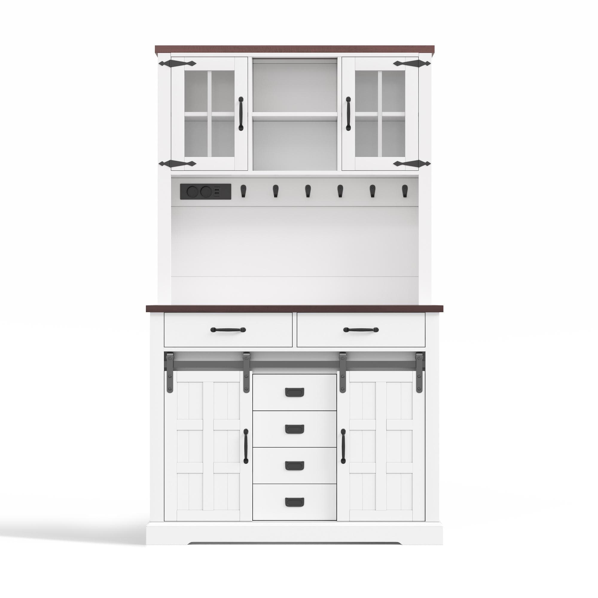 Armoire de cuisine, Blanc Aosom France