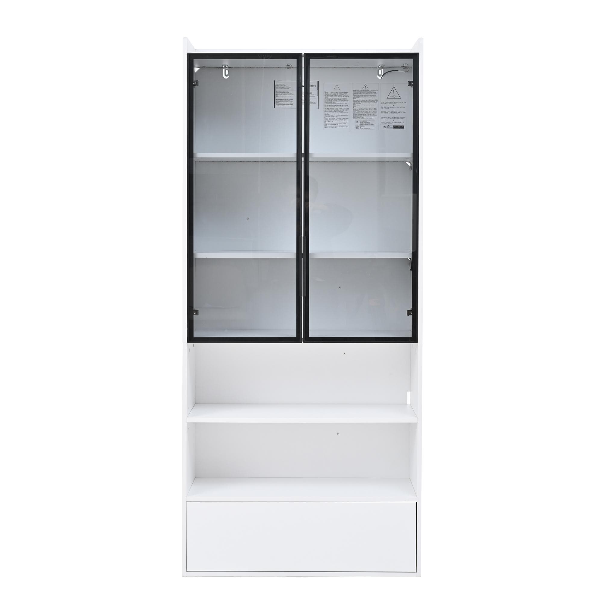 Vitrine haute, Blanc Aosom France