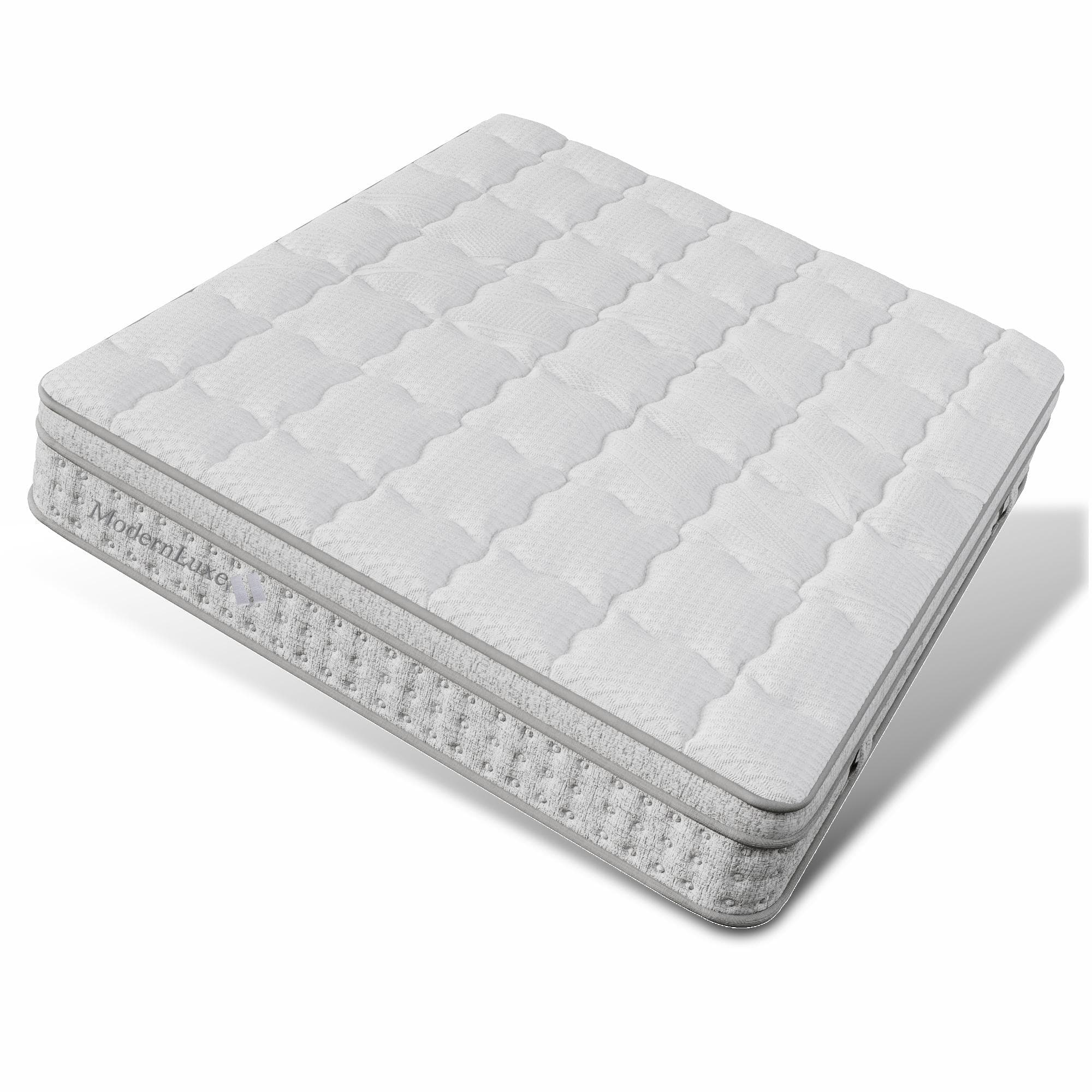 Matelas 7-zones à ressorts ensachés 140x200 cm H3, Blanc Aosom France