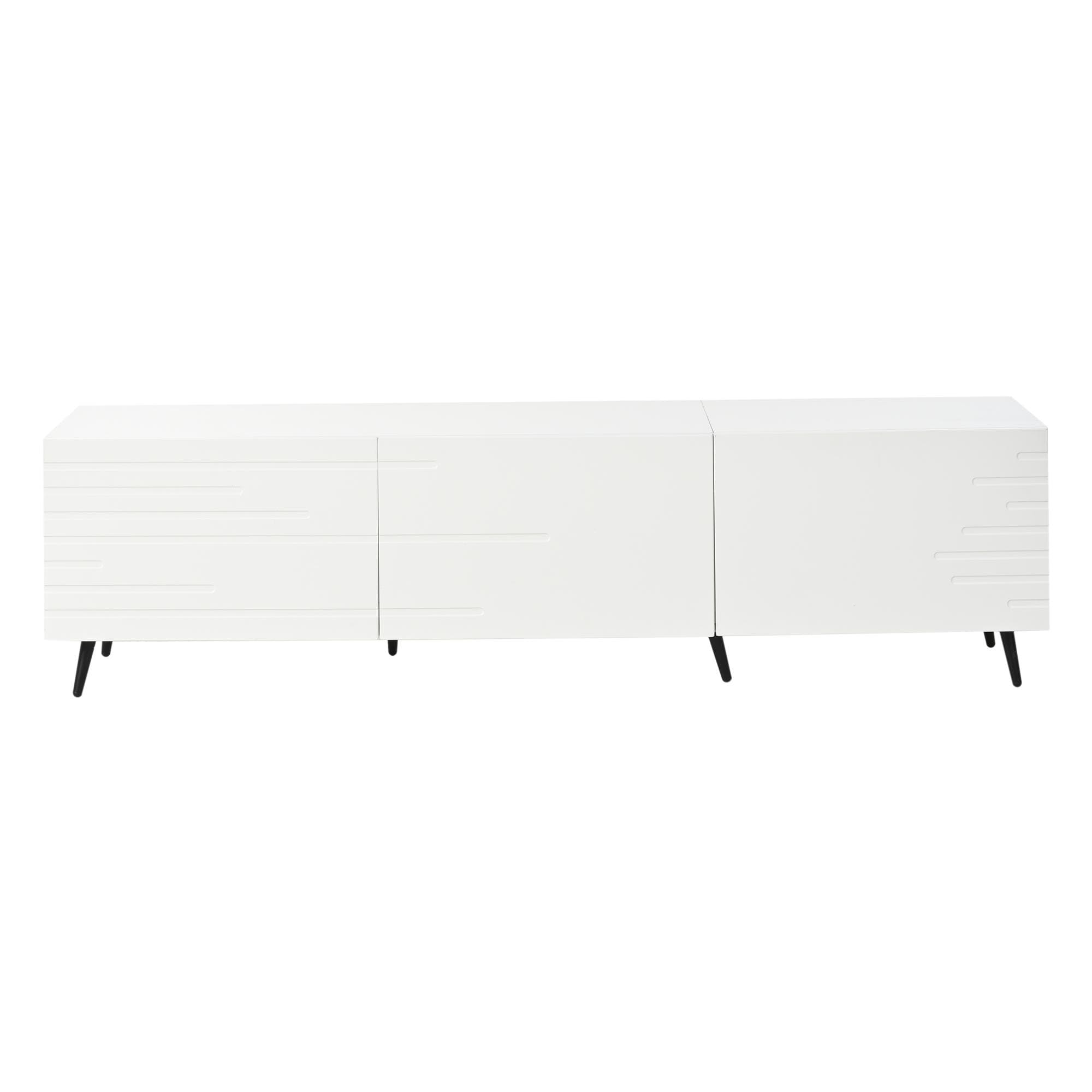 Meuble TV lowboard, Blanc Aosom France