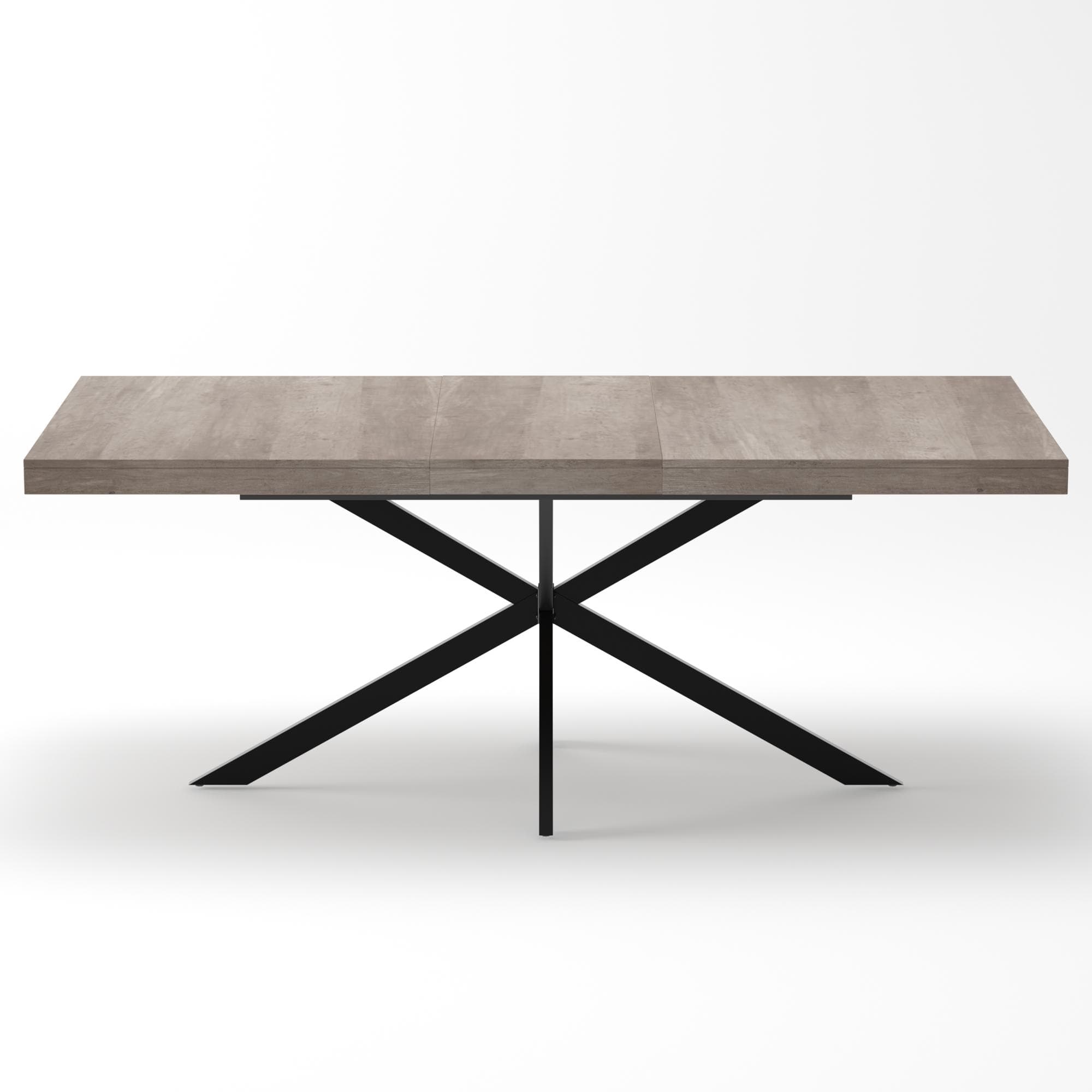 Table à manger extensible rétro, Gris Aosom France