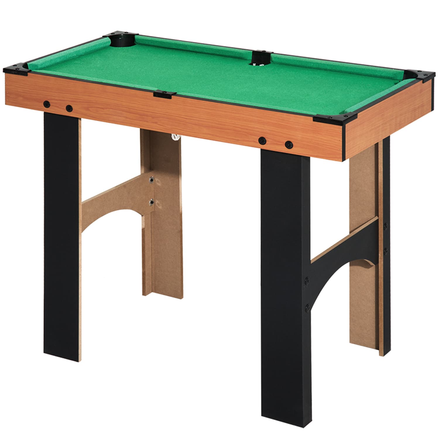 HOMCOM Table multi jeux 4 en 1 babyfoot billard air hockey ping-pong avec accessoires en bois 92L x 78l x 80H cm
