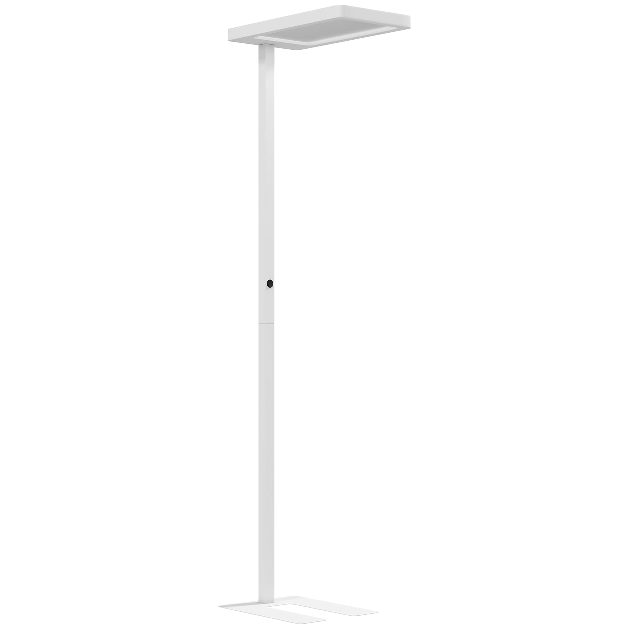 HOMCOM Lampadaire sur pied salon LED dimmable spectre complet pour le soin des yeux télécommande 60 x 32 x 196 cm blanc
