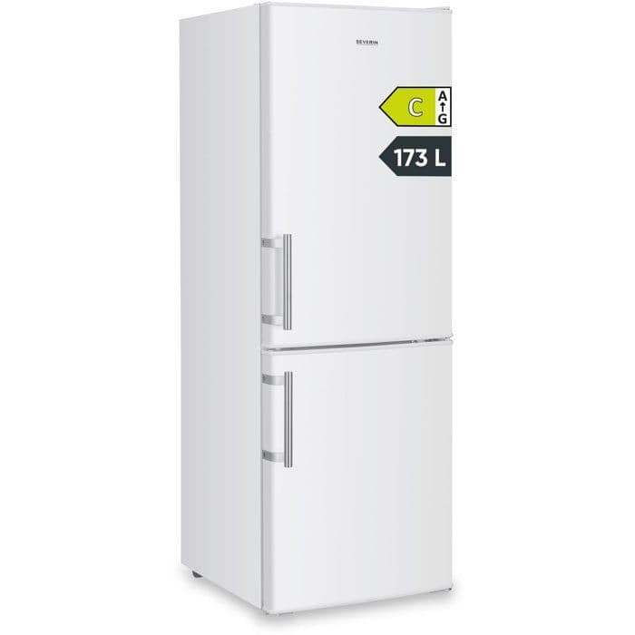 Réfrigérateur combiné congélateur bas - SEVERIN - DT8770 - 2 portes - 173 L - 142x50x56 cm - Blanc
