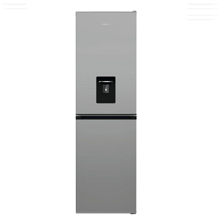 Réfrigérateur combiné - HOTPOINT - HPKH1261WS5 - 268 L - Classe D - Distributeur d'eau - 57,5x54x182,4 - Silver
