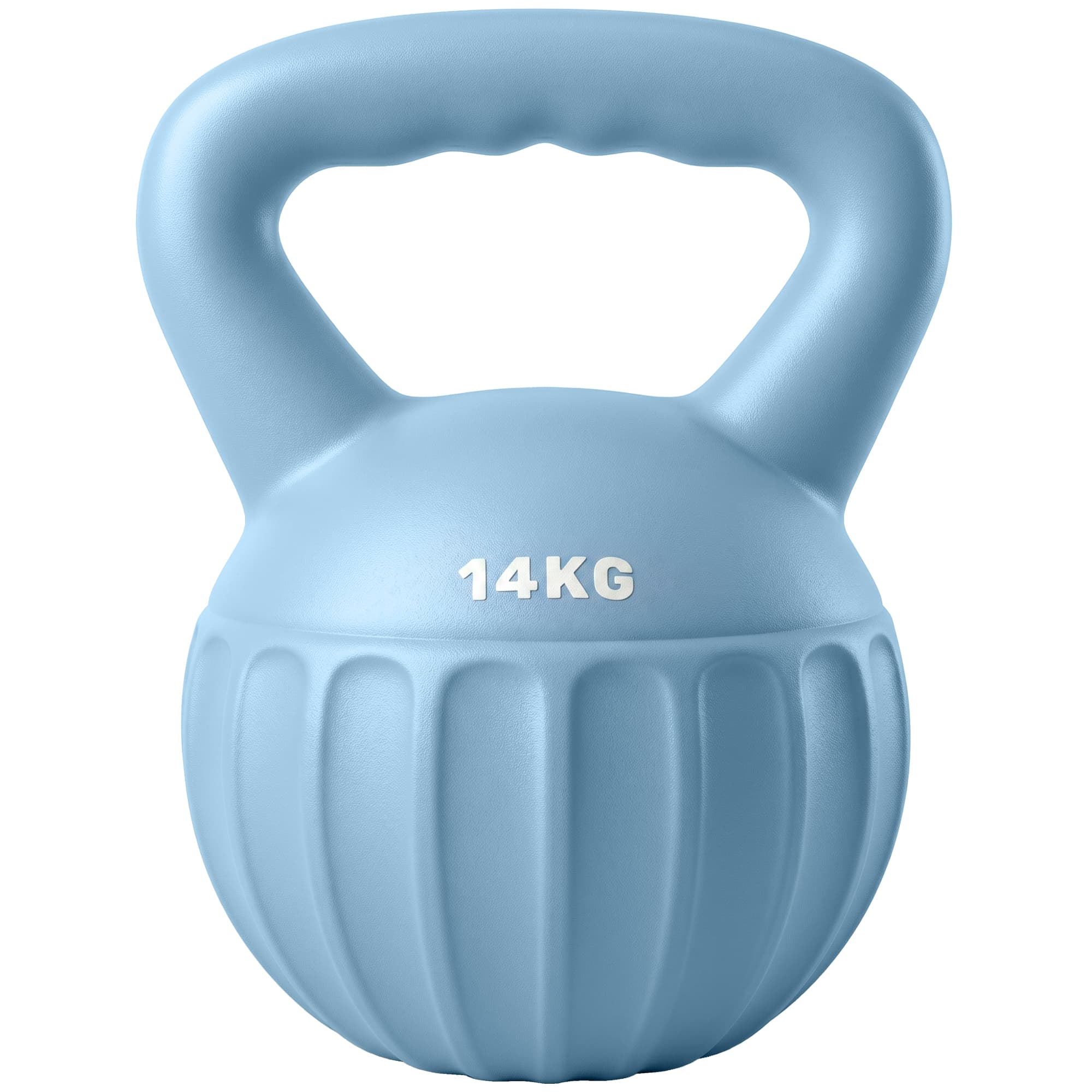SPORTNOW Kettlebell 14 kg, haltère avec poignée Antidérapante, haltère à boule, musculation, entraînement, pour gym, bleu