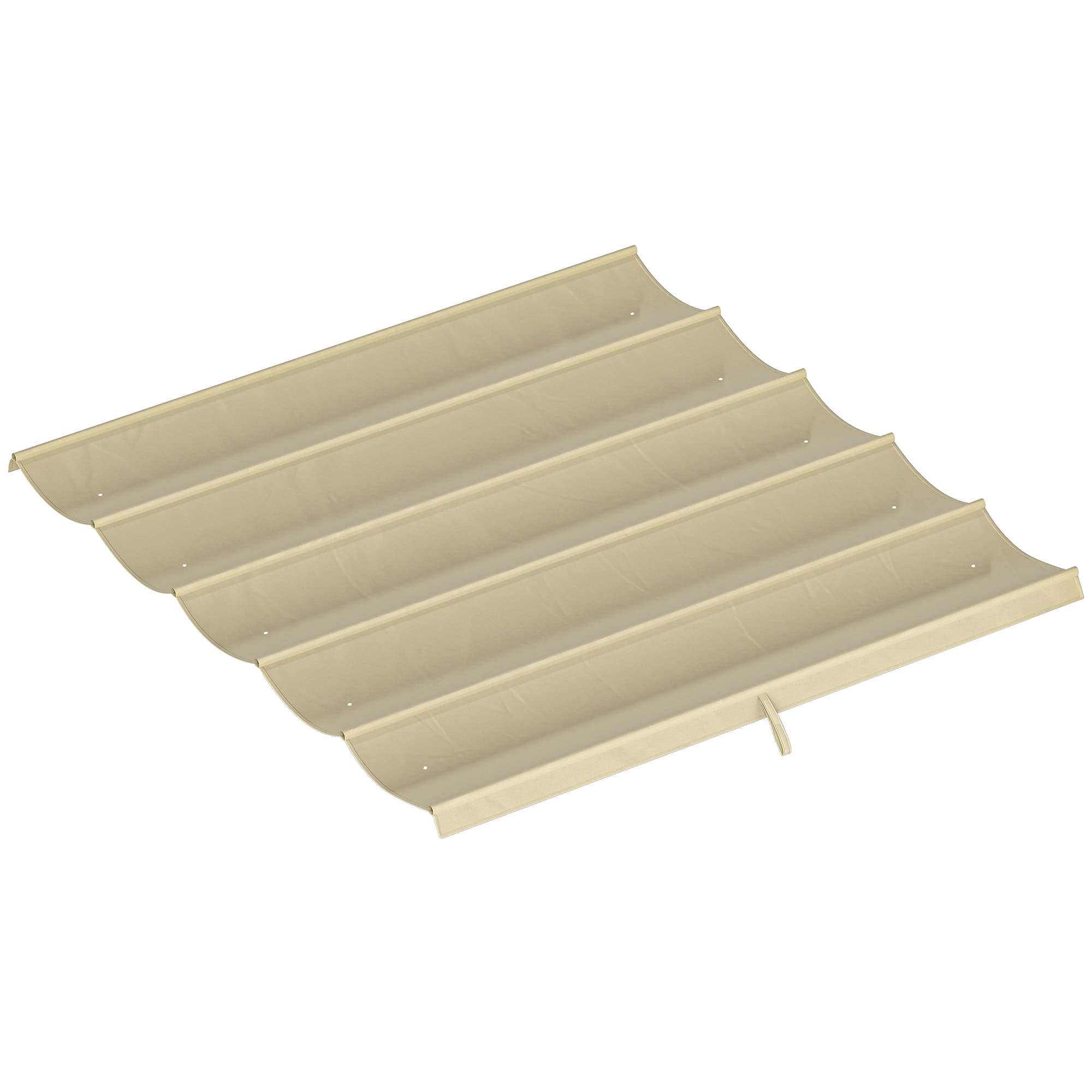 Outsunny Toile de toit pour pergola tonnelle rétractable de 3 x 3 m - beige