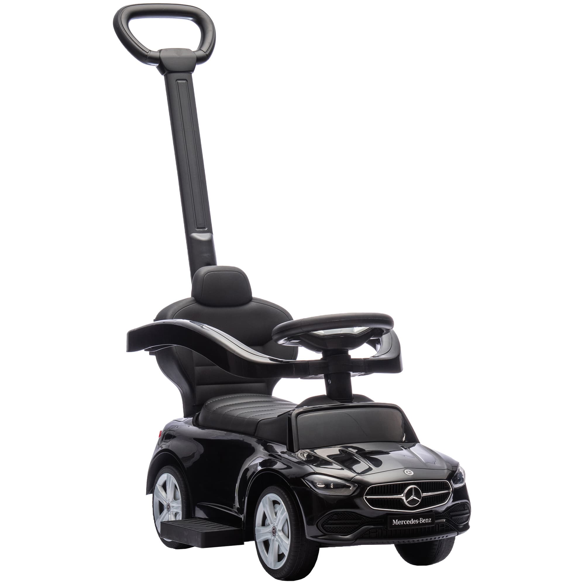 AIYAPLAY trottinette à main pour enfant, roues antidérapantes, frein sûr, design coloré, 91x40x83cm, noir Aosom France