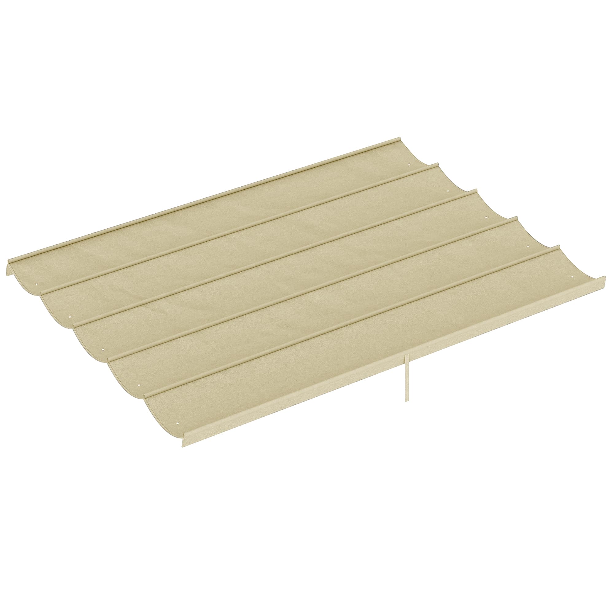 Outsunny Toile de toit pour pergola tonnelle rétractable de 4 x 3 m - beige