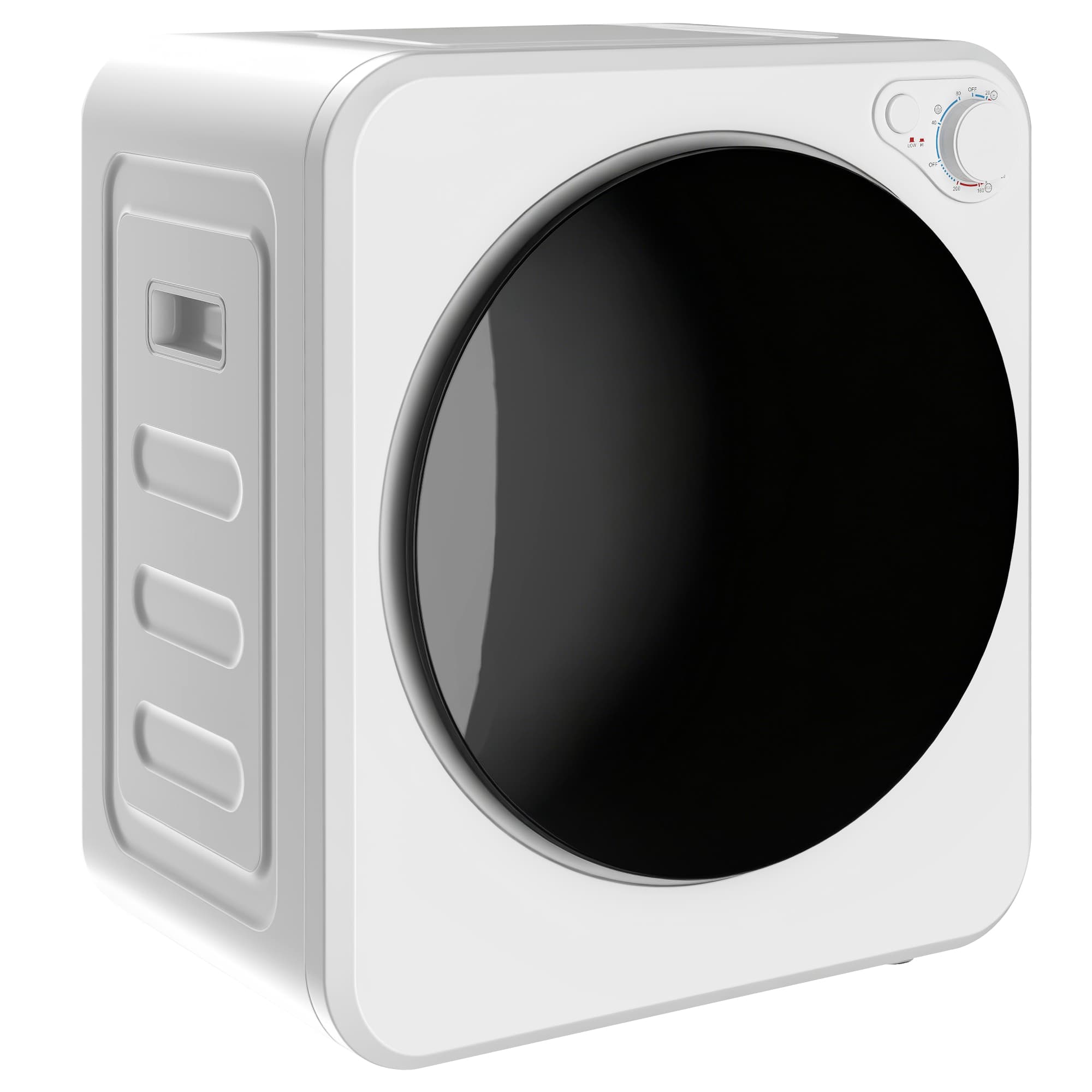 HOMCOM Sèche-linge à évacuation portable 4 Kg, sèche-linge électrique 400/800 W, 5 modes de séchage, 48 x 44 x 57 cm, blanc