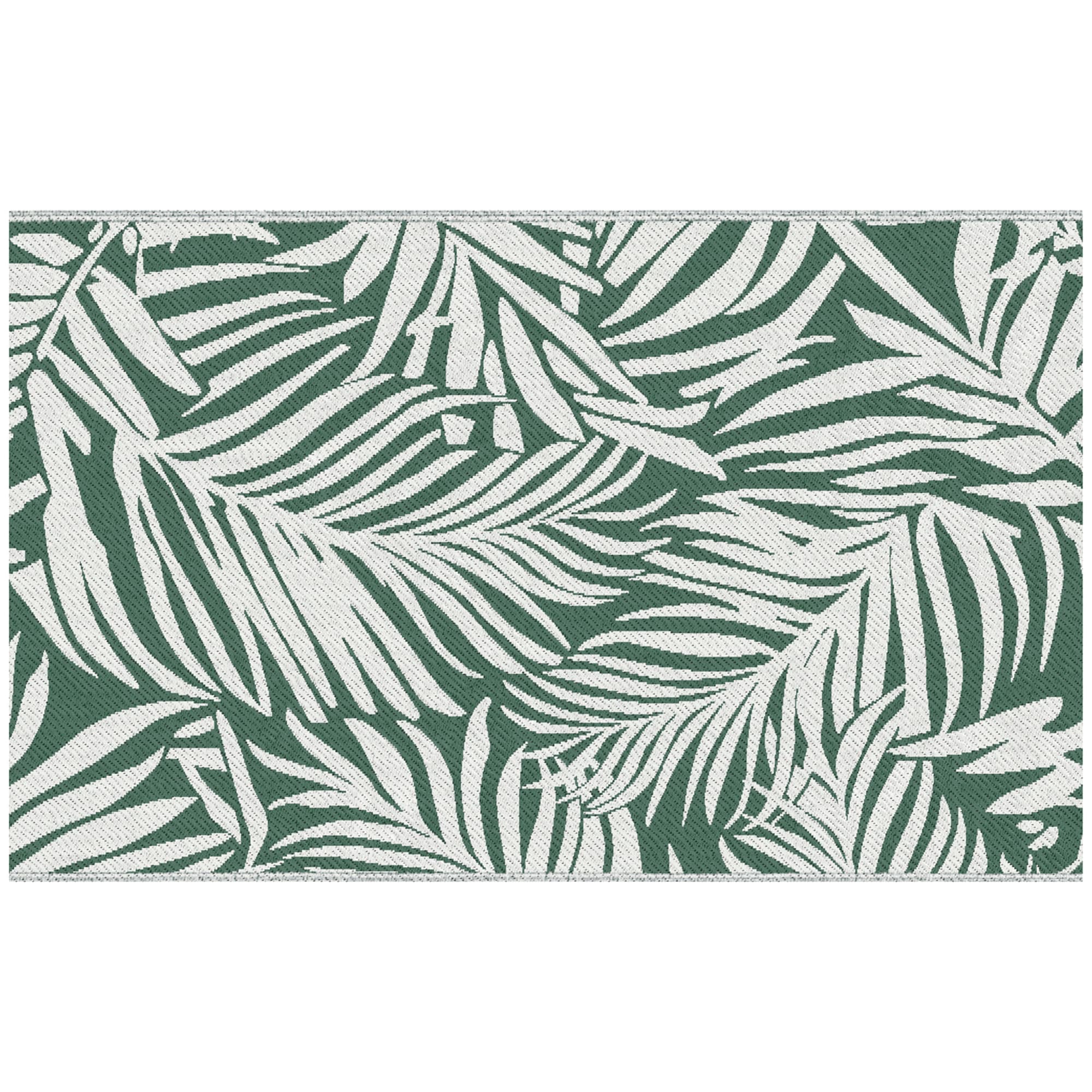 Outsunny Tapis d'extérieur réversible pour balcon terrasse pique-nique plage ou camping PP haute densité 310 g/m2 152 x 243 cm Aosom France