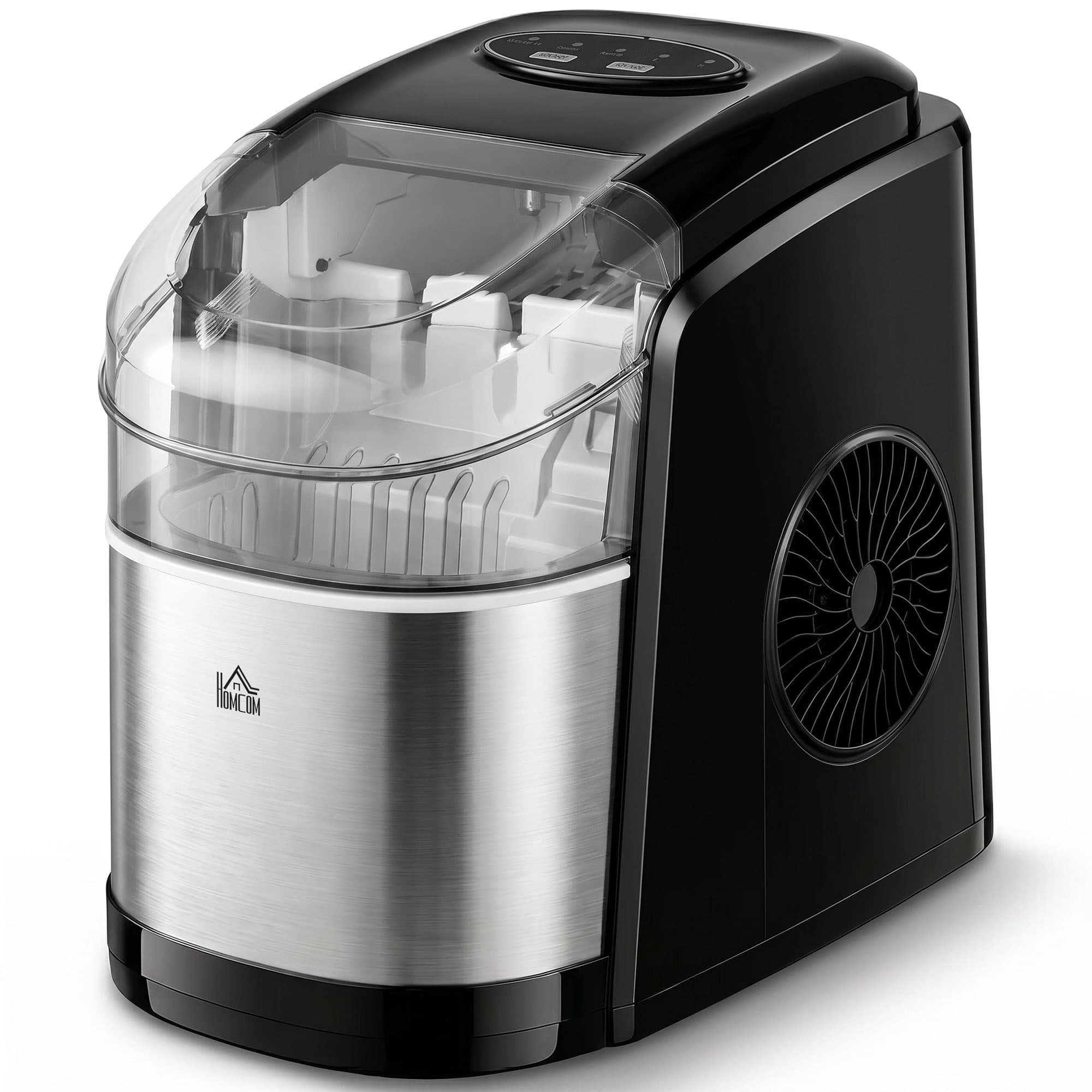 HOMCOM Machine à Glaçons Compacte 1,7L Rapide avec Pelle et Panier Aosom France