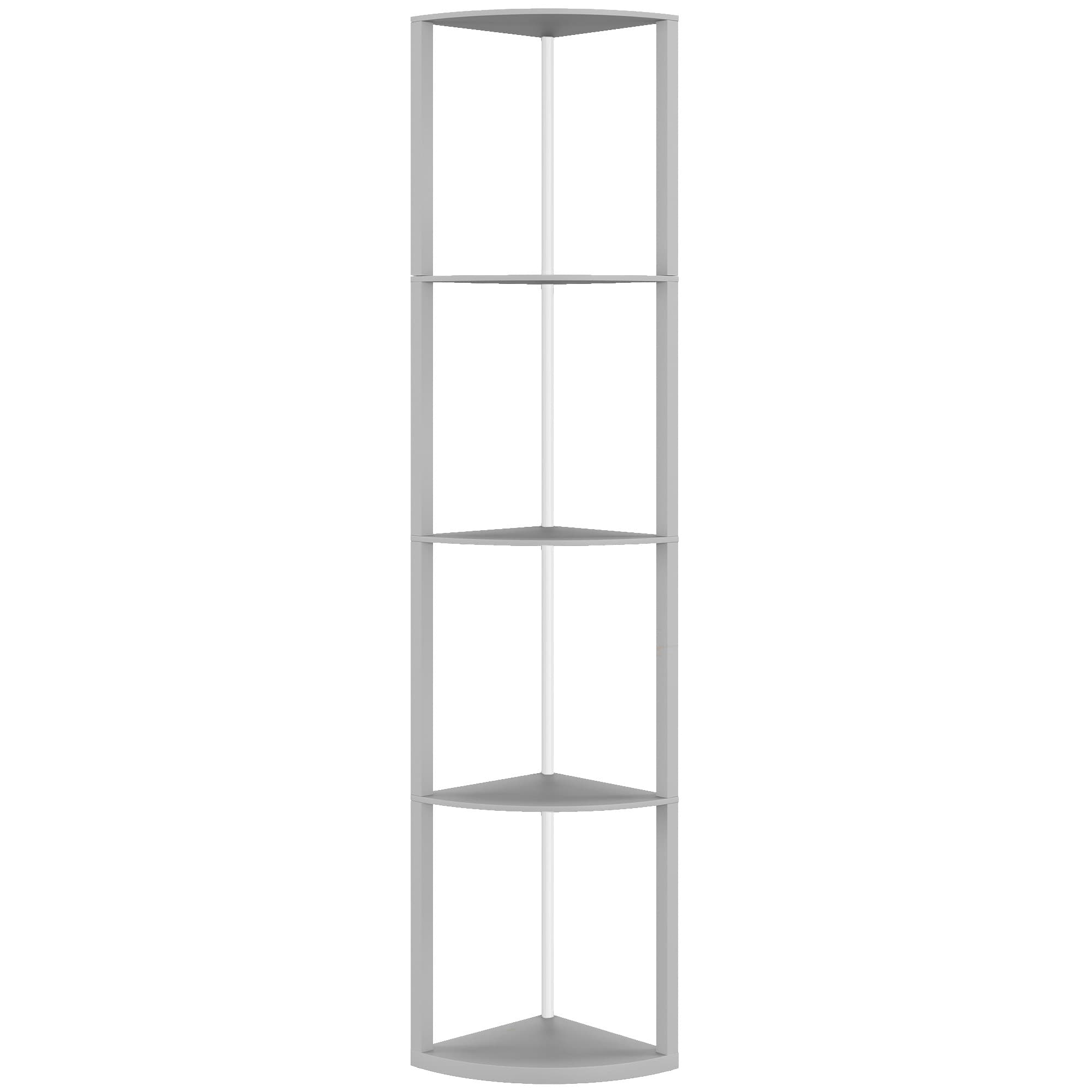 HOMCOM Lampadaire LED 5 niveaux dimmable avec étagères, changement de couleur RGB, télécommande