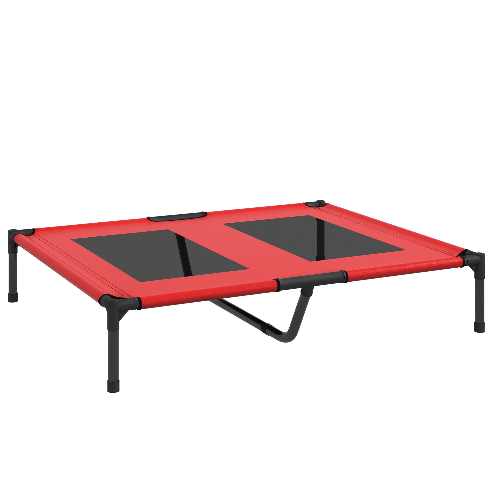 PawHut Lit sur pieds lit pour chien chat lit de camp lit surélevé animaux tissu Oxford textilène micro-perforé métal