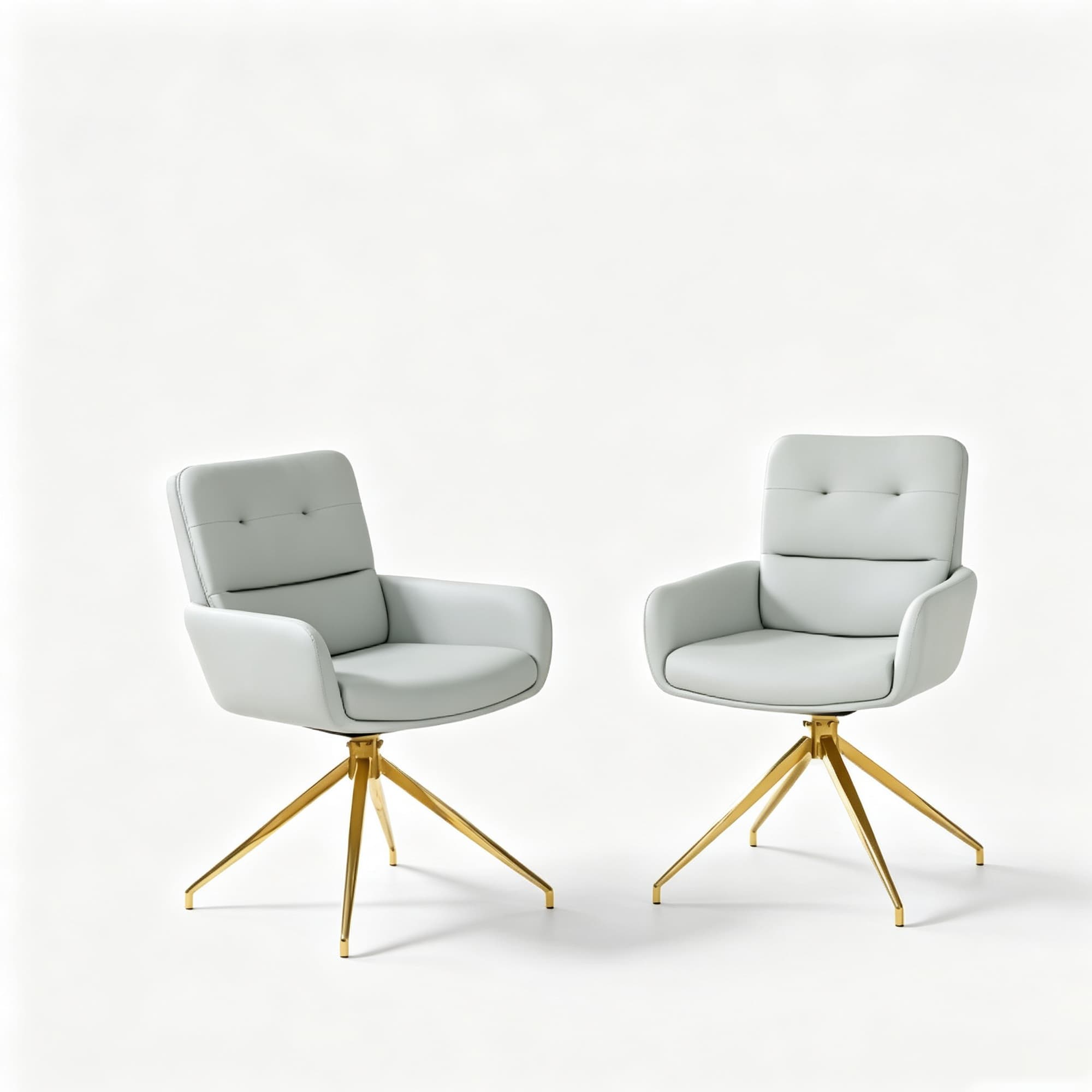 Chaise pivotante de salle, Gris clair Aosom France