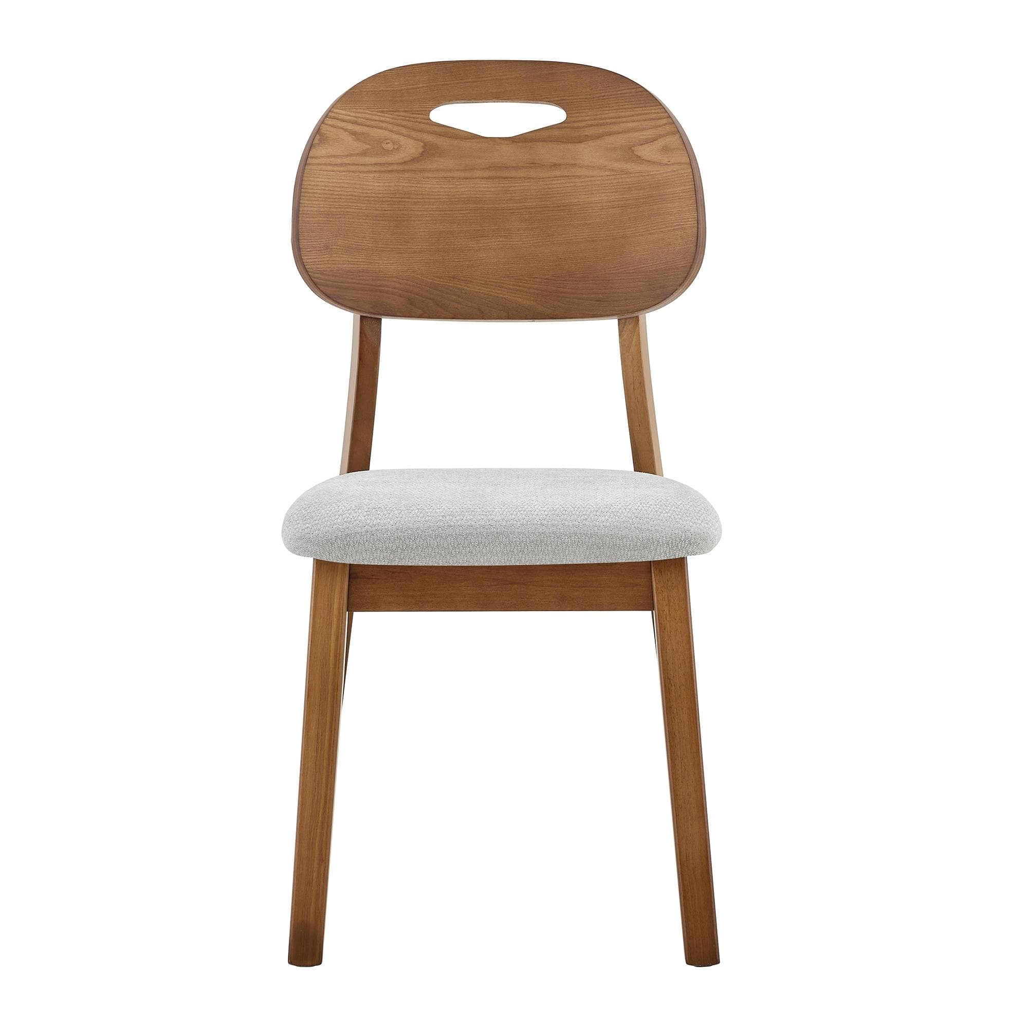 Lot de 2 chaises de salle à manger, Gris Aosom France