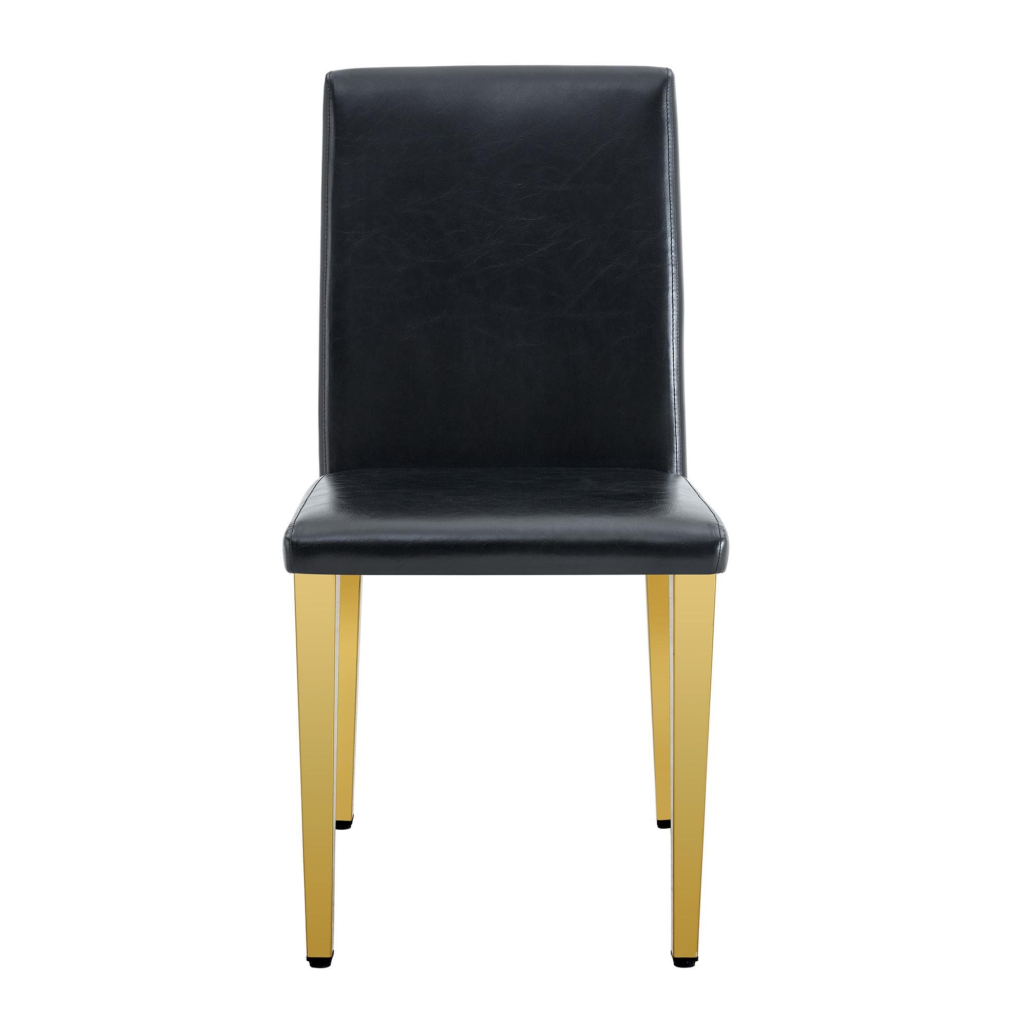 Chaise de salle à manger, Noir+Doré Aosom France