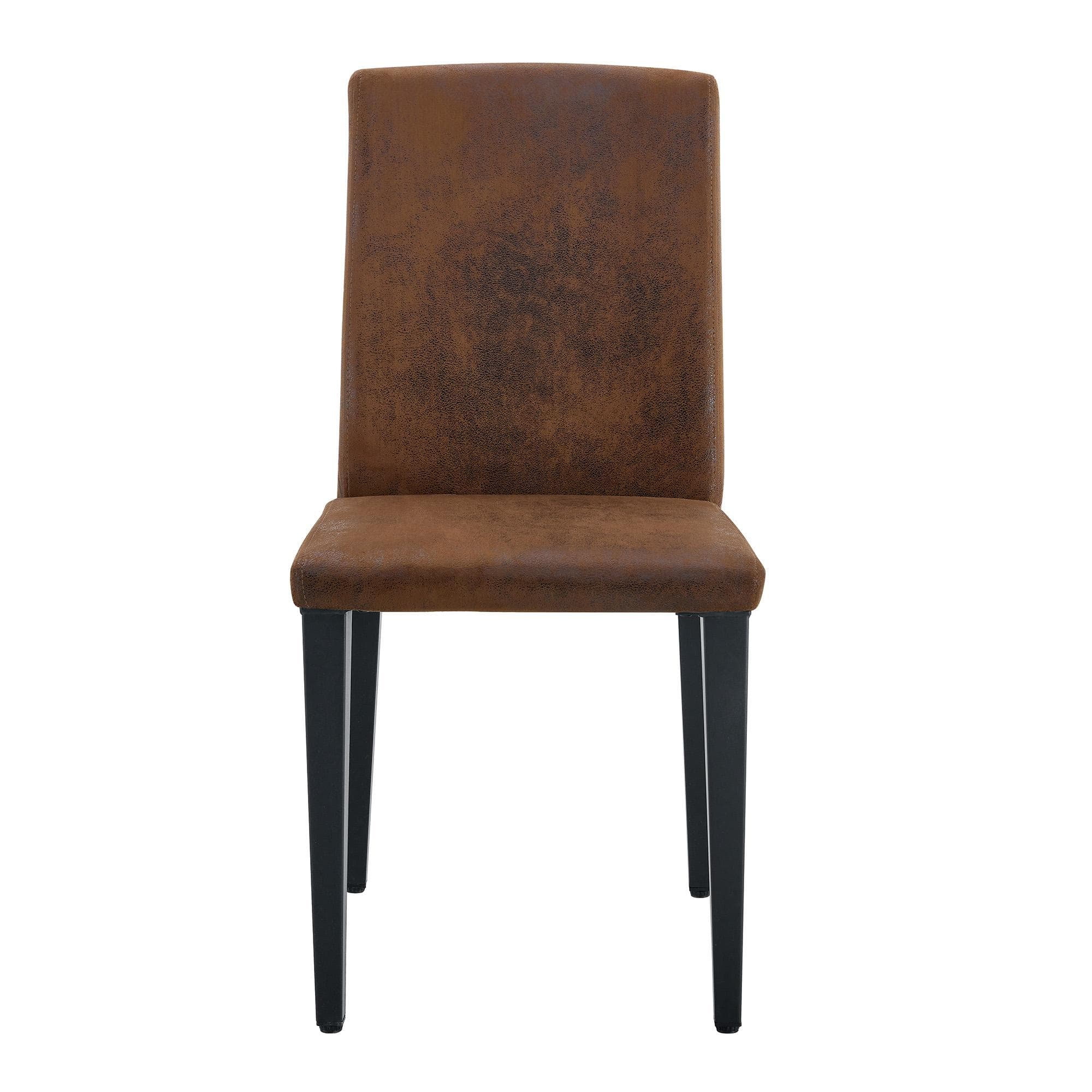 Chaise de salle à manger, Marron+Noir Aosom France