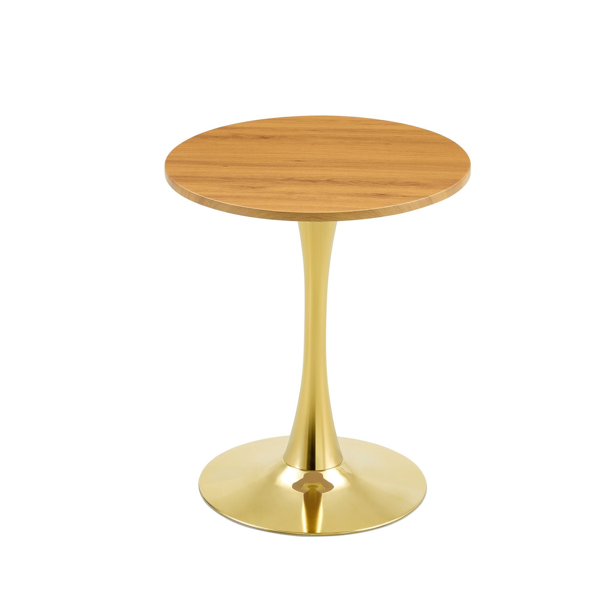 Table d'appoint ronde, Couleur naturelle Aosom France