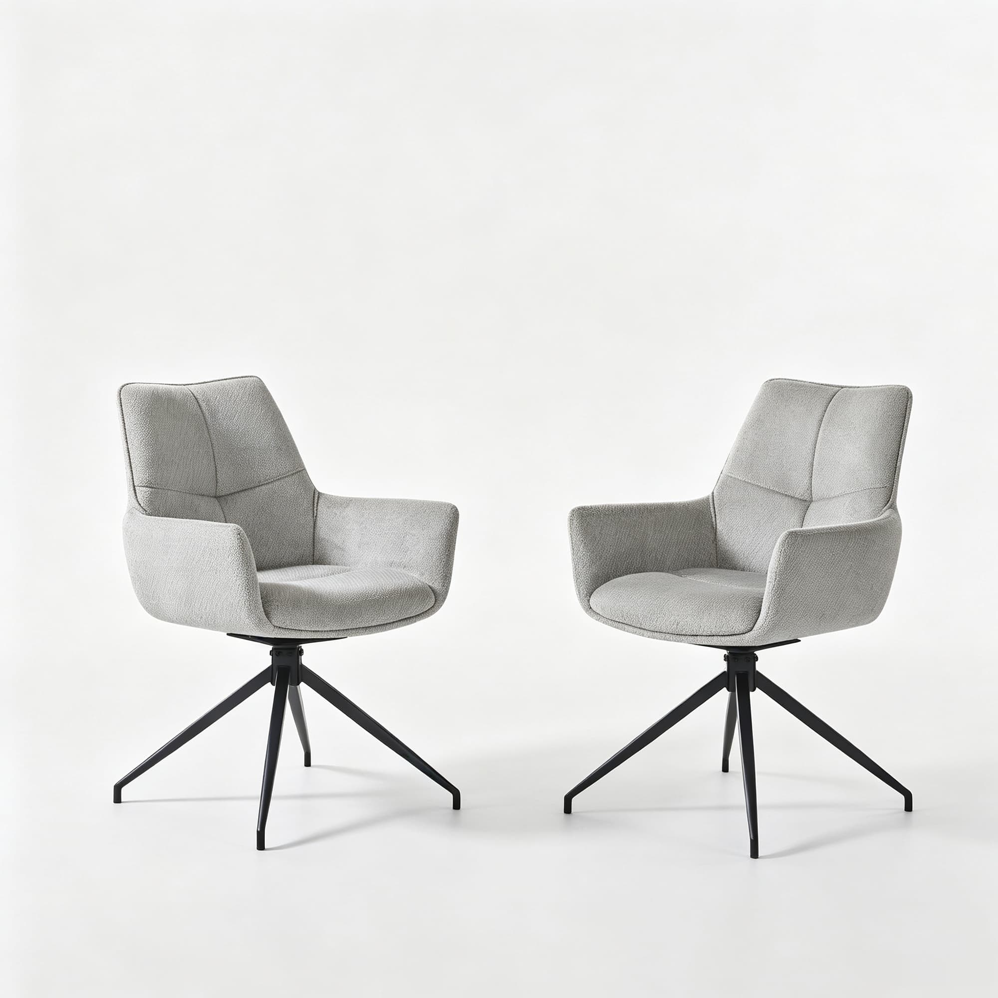 Fauteuil pivotant 360° rembourré, Gris Aosom France