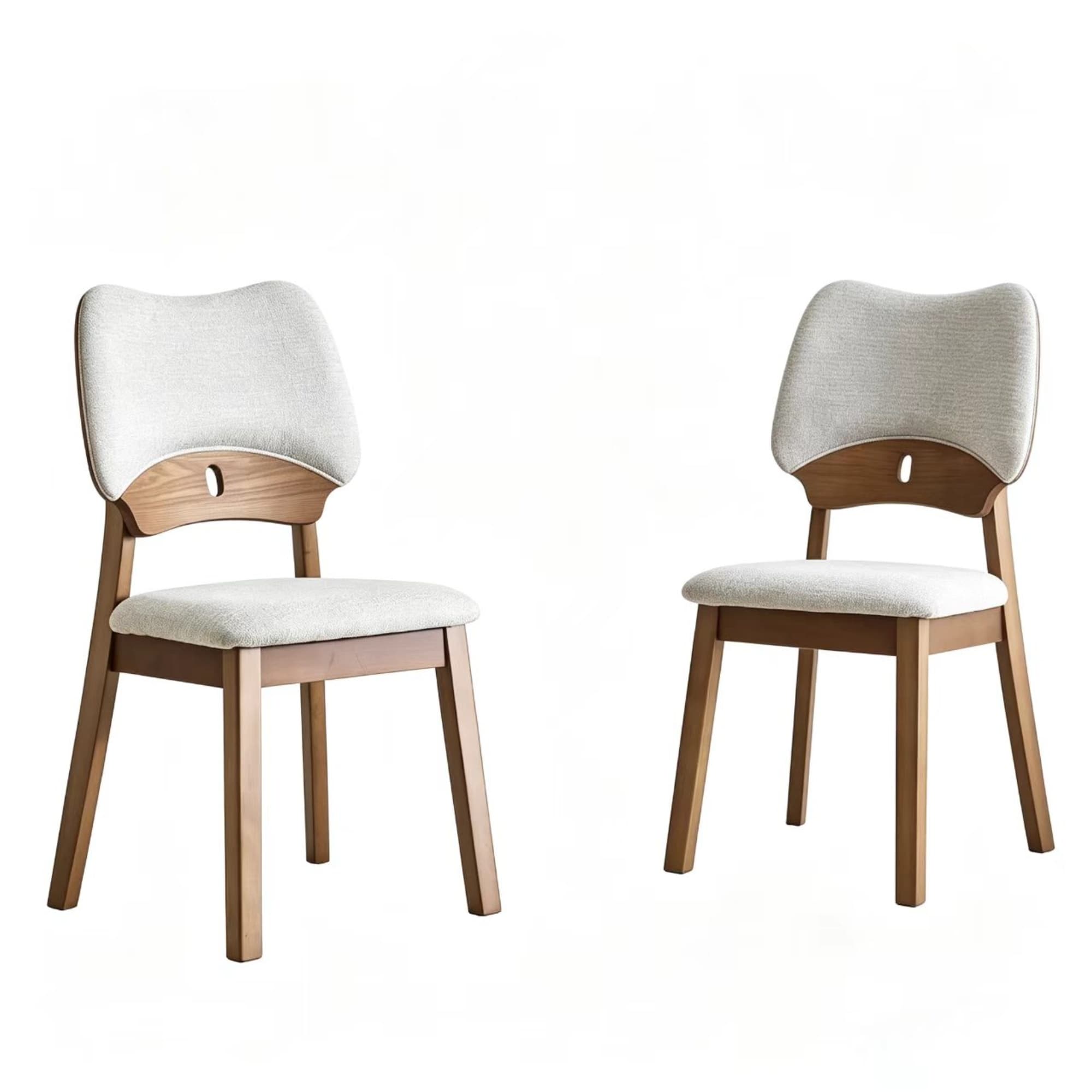 Lot de 2 chaises de salle à manger, Gris Aosom France