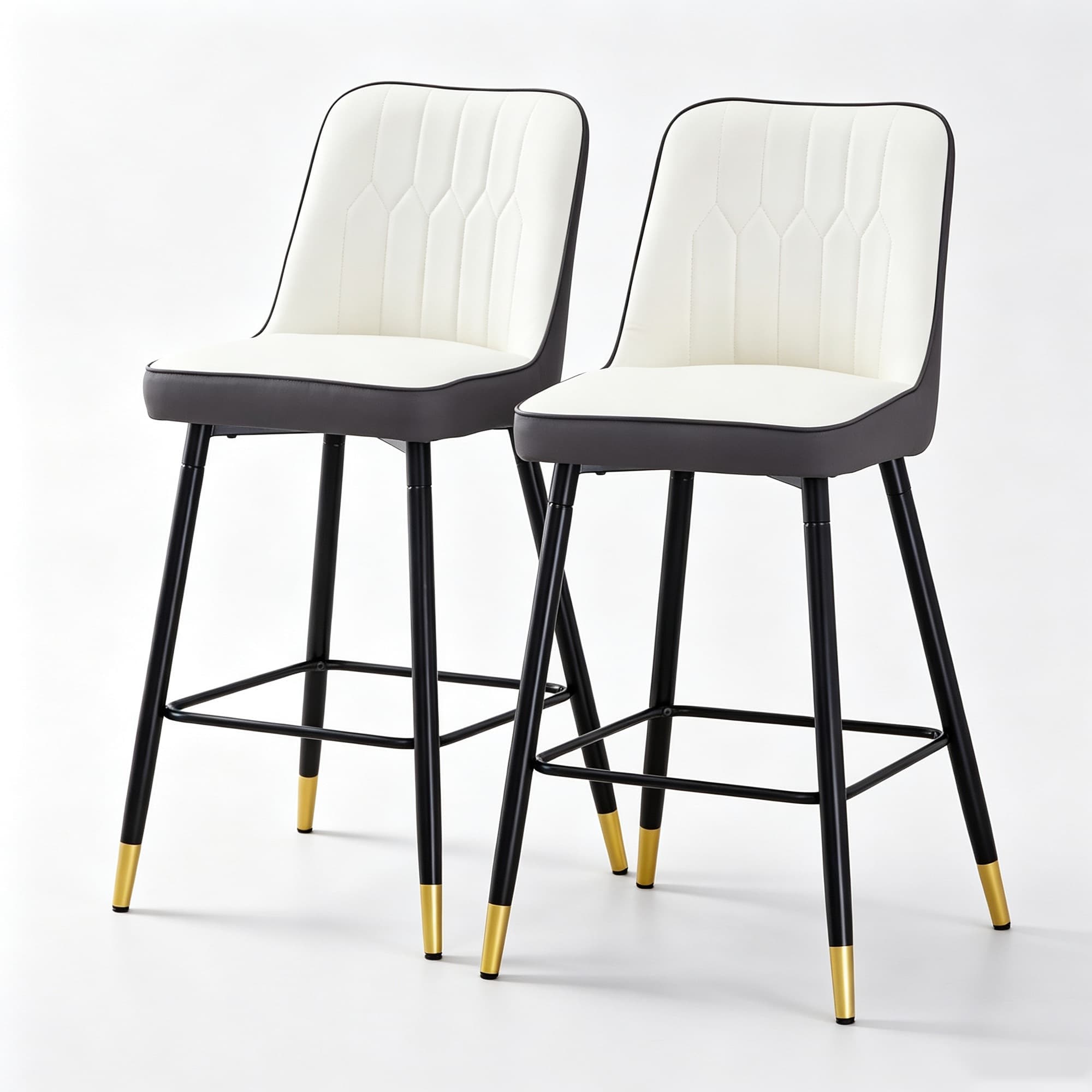 Lot de 2 tabourets de bar hauteur, Argenté Aosom France