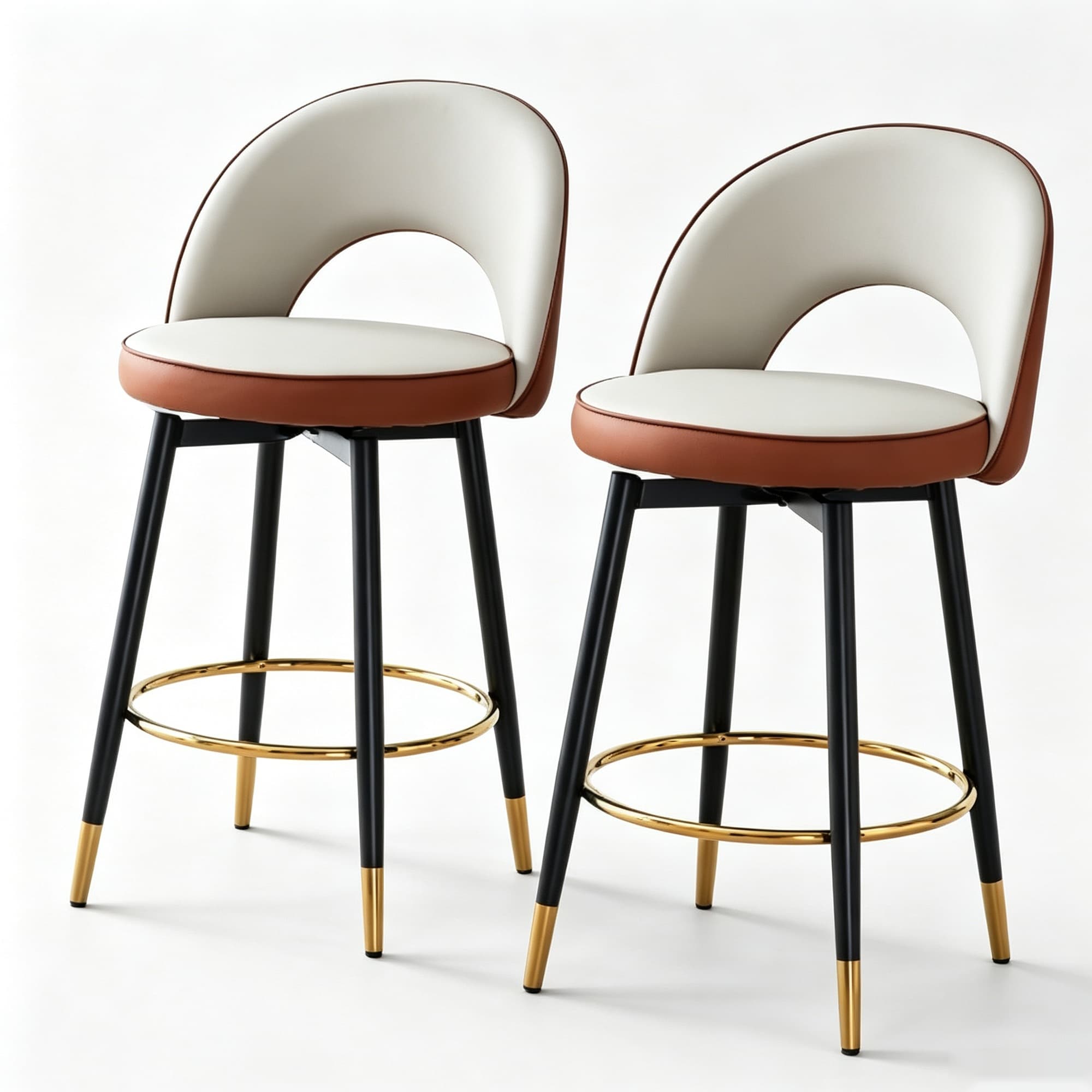 Tabouret de bar pivotant 360°, Gris clair Aosom France