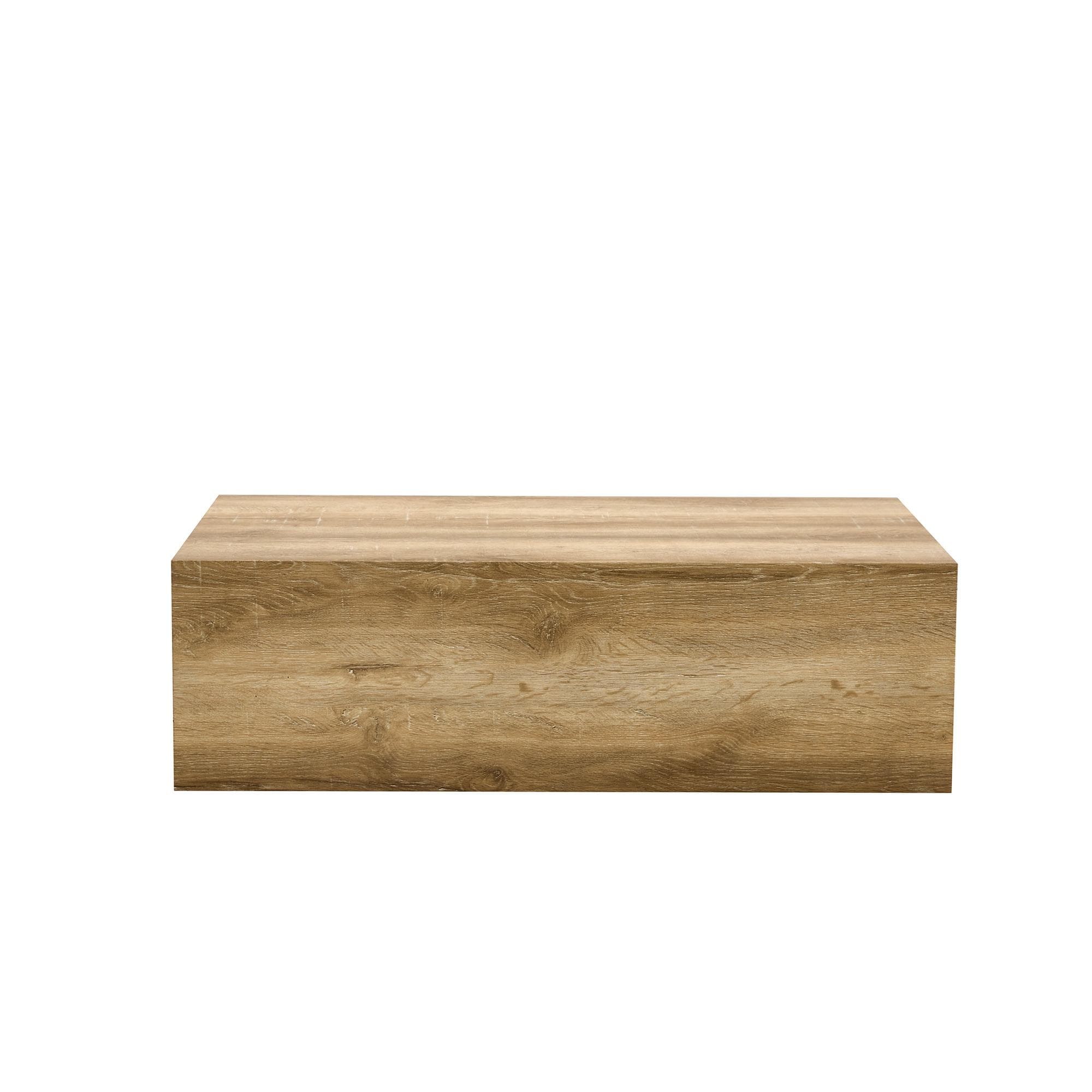 Table basse rectangulaire, Couleur naturelle Aosom France