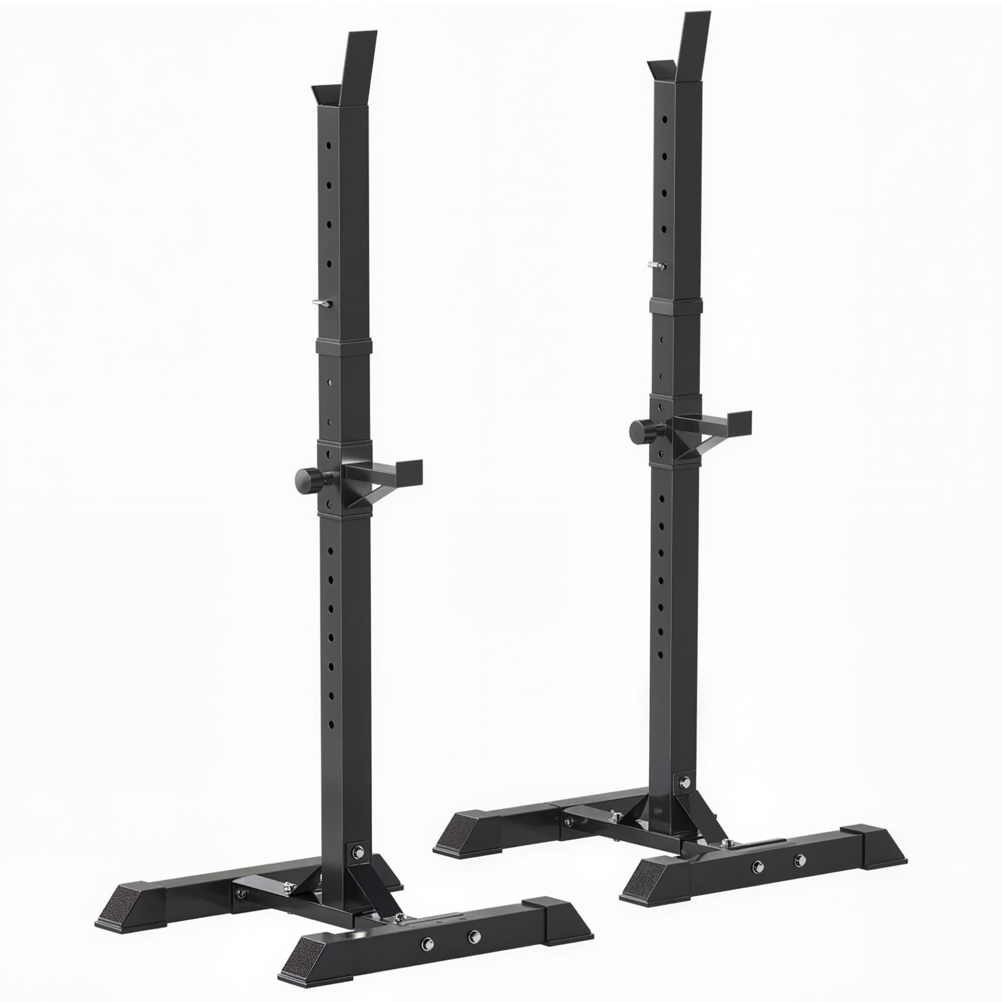 HOMCOM Support de musculation entrainement pour barre longue haltère charge max. 150 Kg