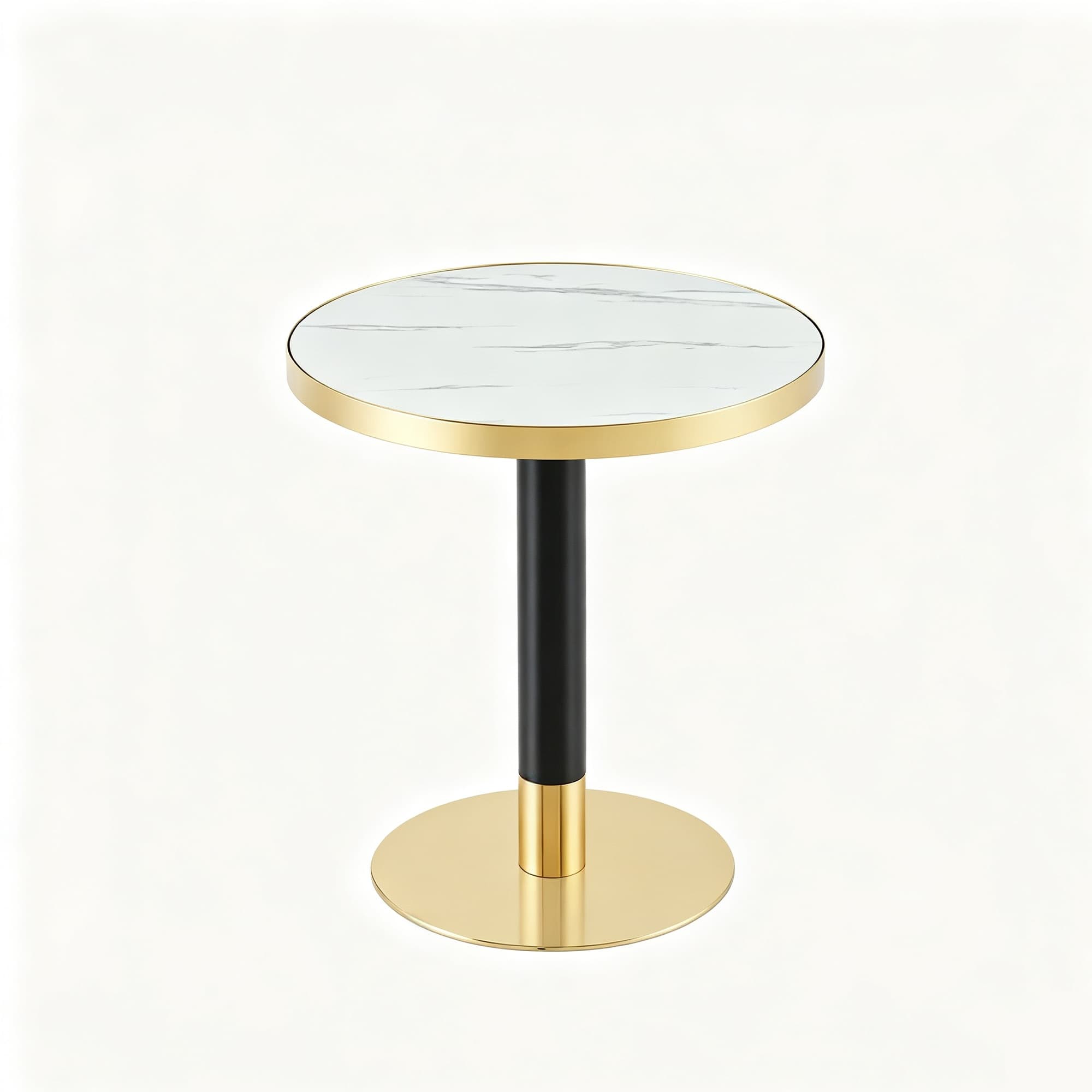 Table d'appoint ronde, Blanc Aosom France