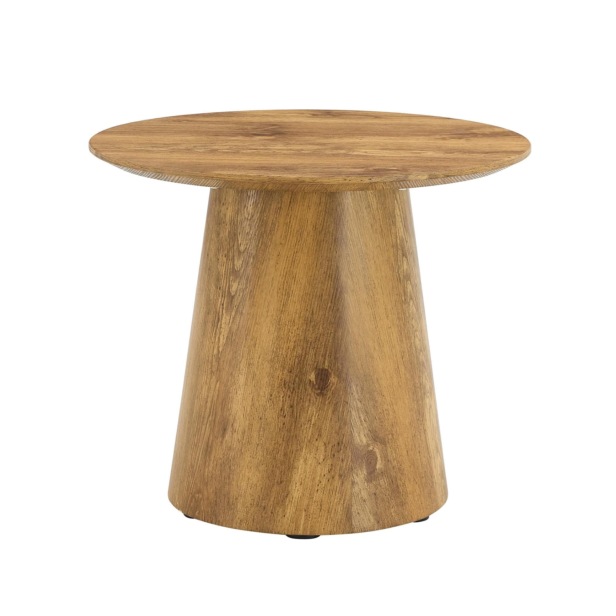 Table d'appoint ronde, Couleur naturelle Aosom France