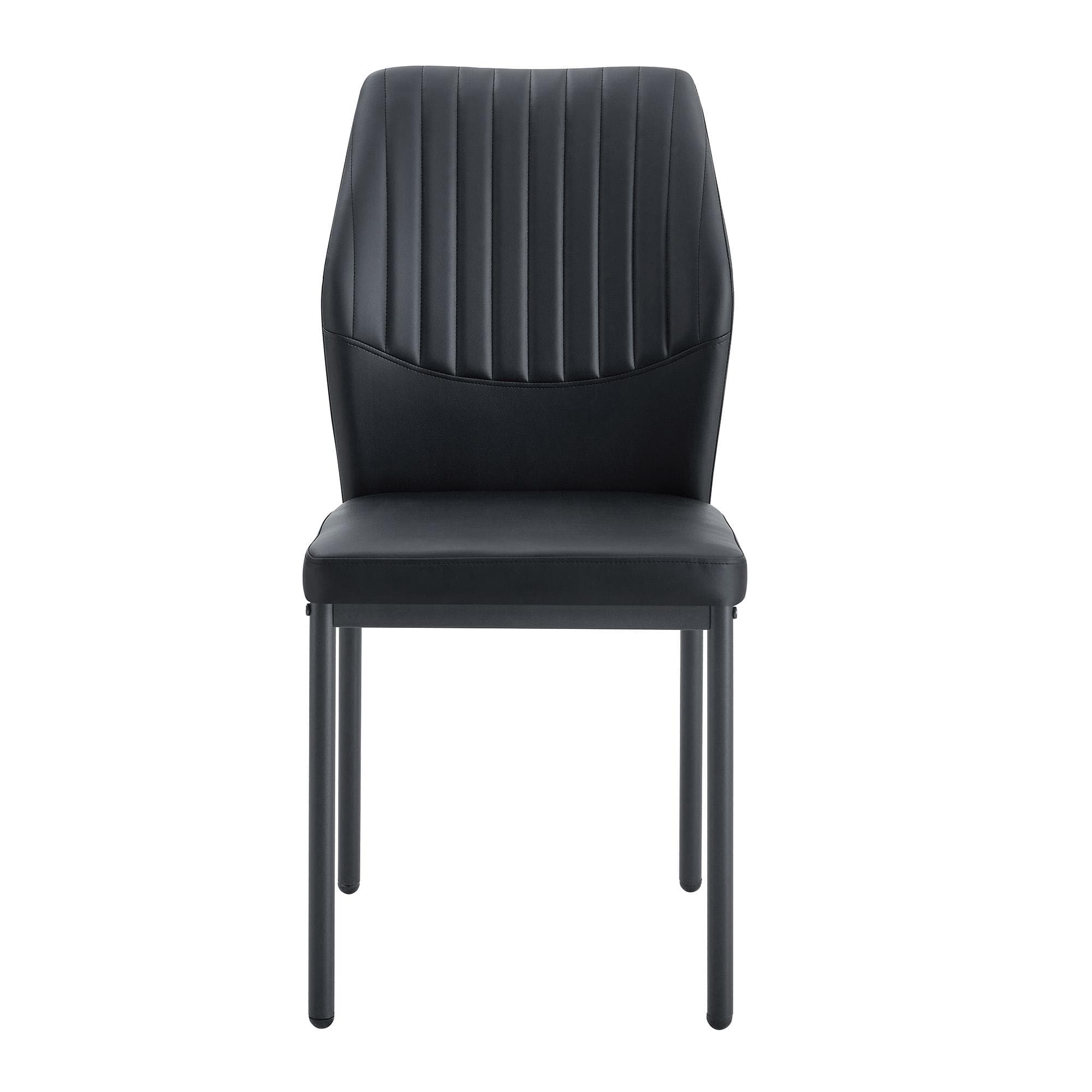 Lot de 4 chaises de salle à manger, Noir Aosom France